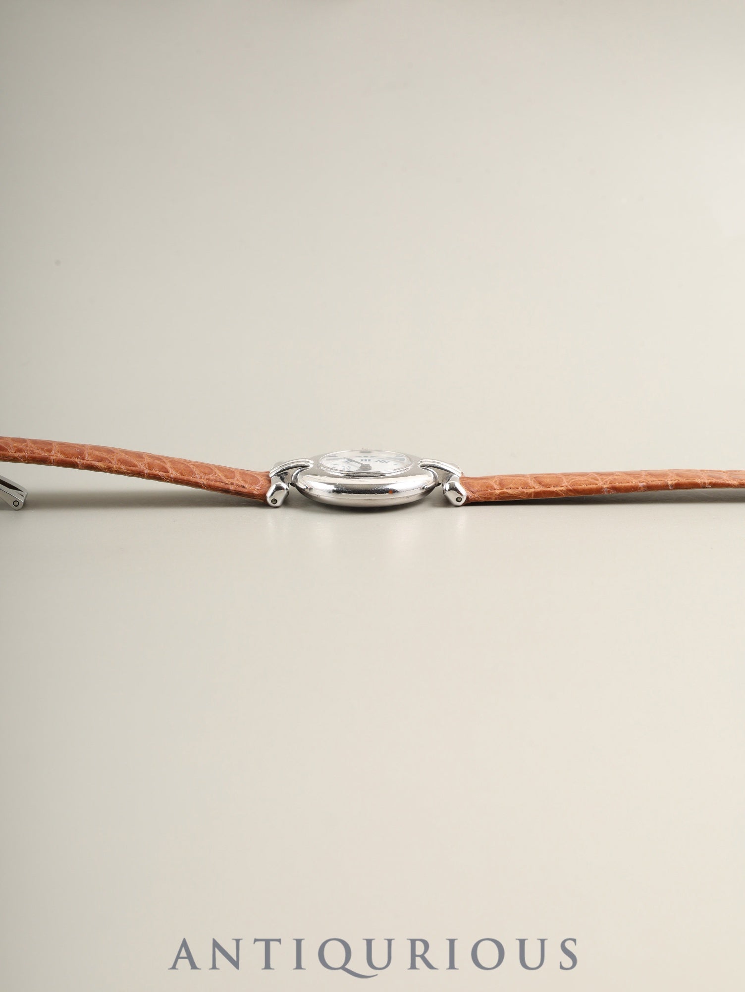 Cartier Must Colisee 690002 Quartz Cal.690 SV925 Leather Genuine D-buckle (SS) White Roman Dial (SWISS marking) Overhauled