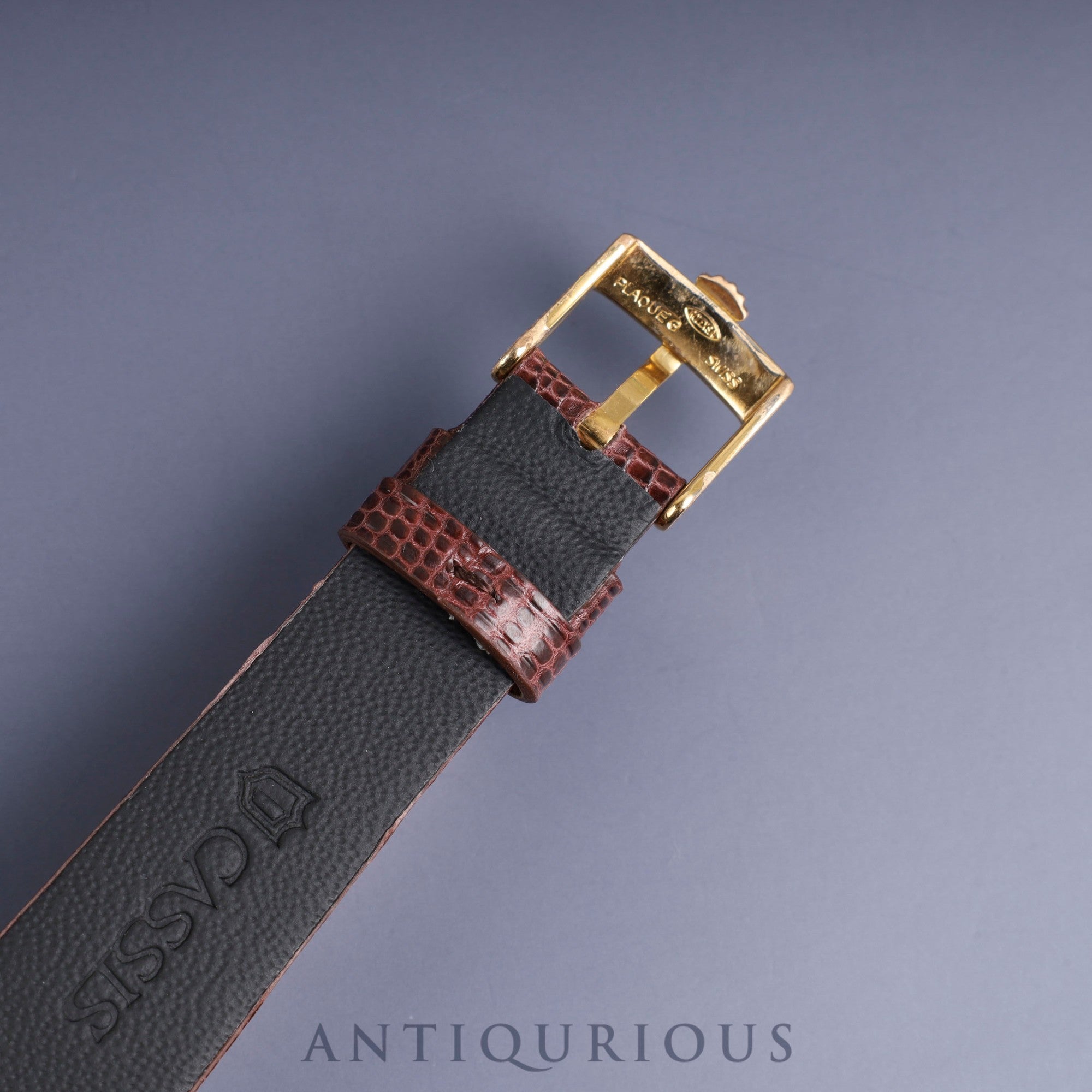 Rolex Cellini 4136 Manual winding Cal.1601 750 Leather Genuine buckle (GP) Silver dial No. 43 (1975) Overhauled