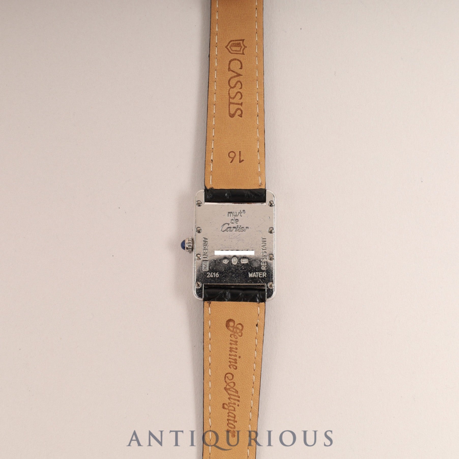 Cartier Must Tank MM QZ Telephone Dial Face