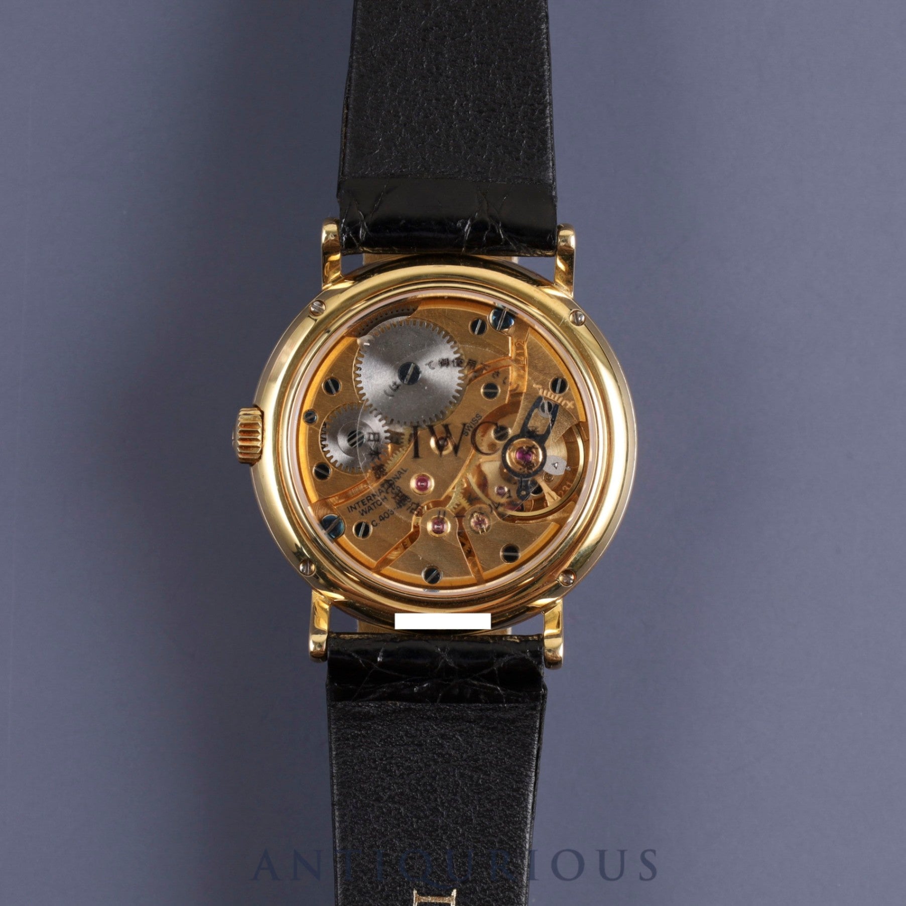 IWC ポートフィノ IW2532 手巻き Cal.403-423 YG 純正革ベルト 純正尾錠(GP)ホワイト文字盤 オーバーホール済み アイダブリュシー