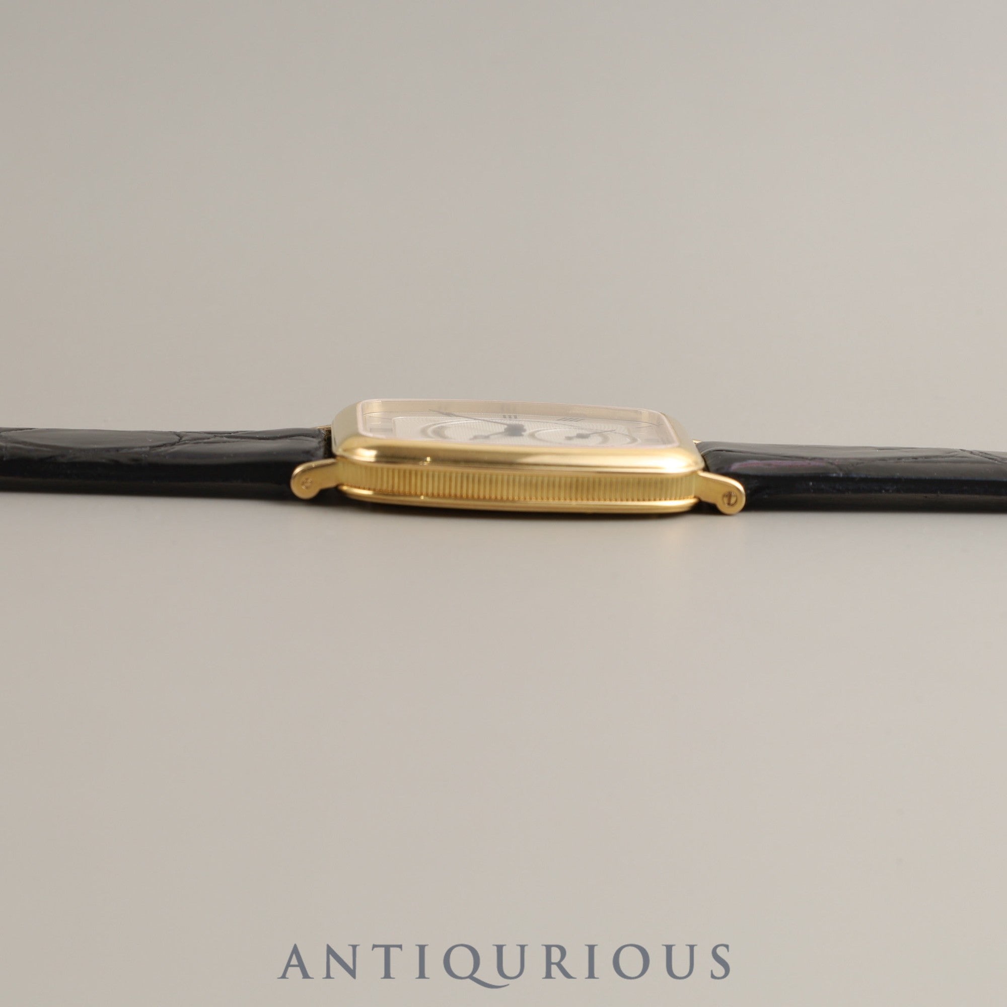 Breguet Classic Tonneau 3490 Manual winding Cal.818/4 YG Leather Genuine buckle (750) Ivory dial Overhauled