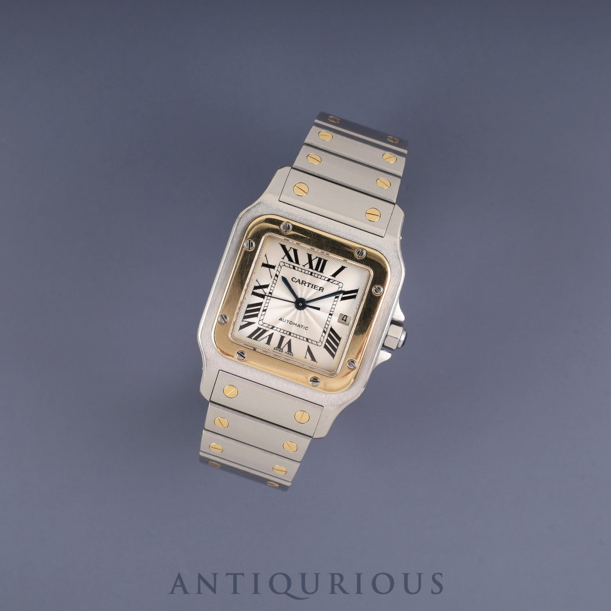 カルティエ サントス ガルベ LM W20058C4 / 2319 自動巻き SS/YG SS/YG ギョーシェ文字盤 保証書(2004年) オーバーホール済み