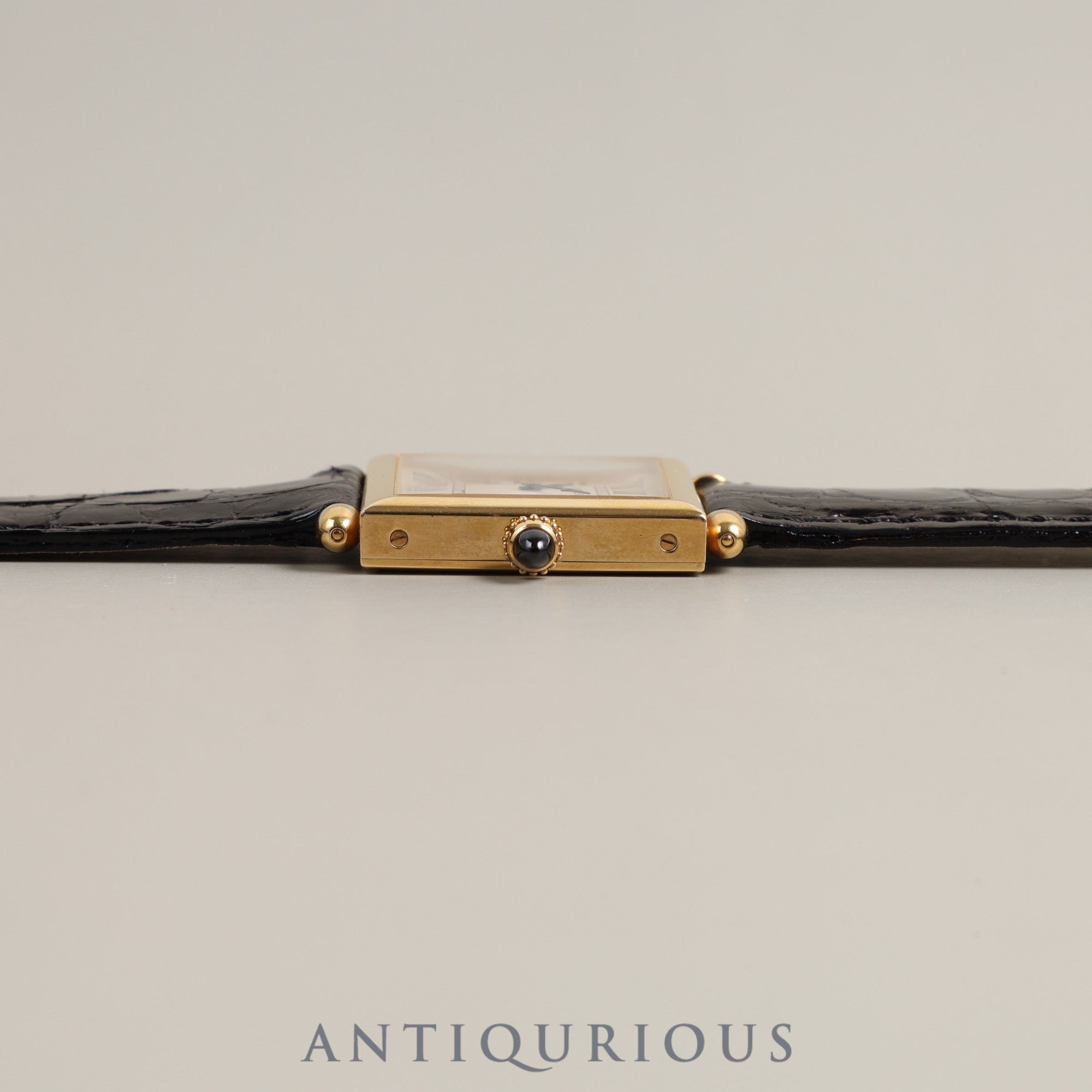 Cartier Tank Obv W1512256 1630 2 Quartz 750 Leather Genuine Buckle (750) Silver Roman Dial Overhauled