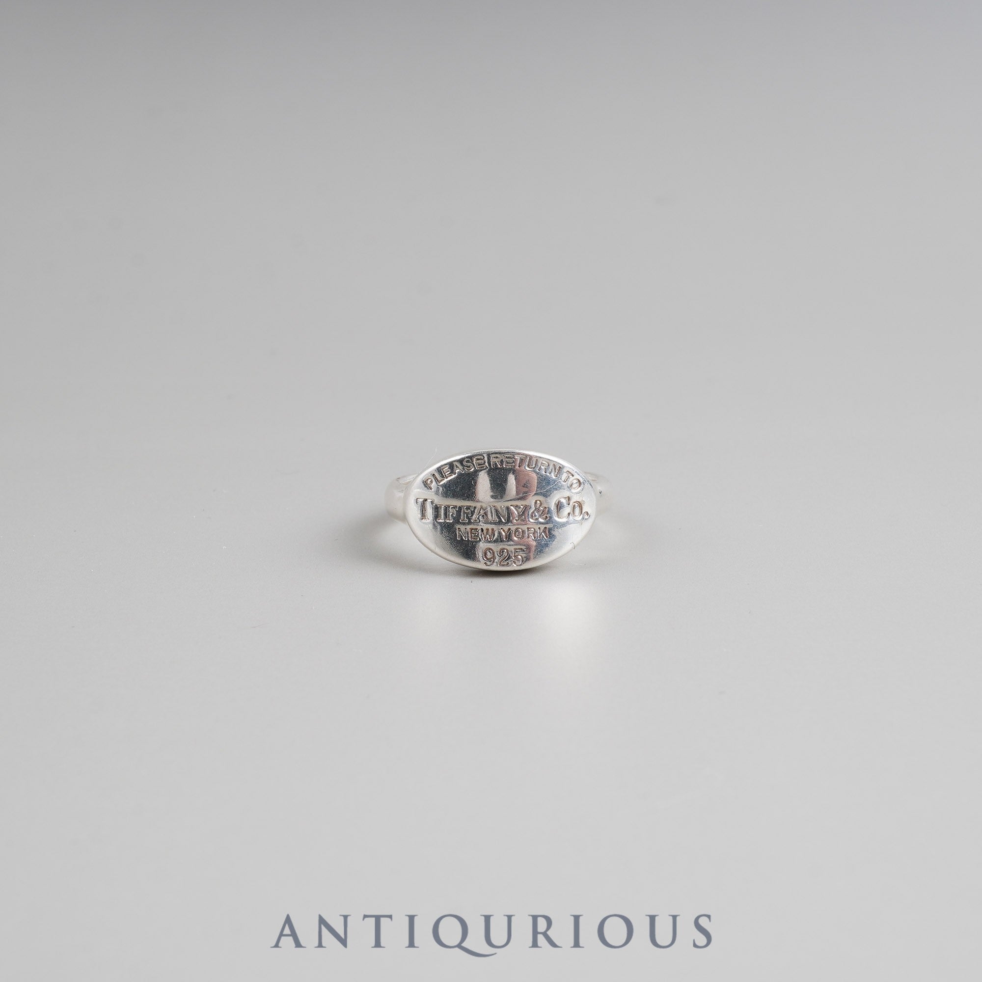 Tiffany Ring Return to Tiffany Oval SV925 Size 9.5