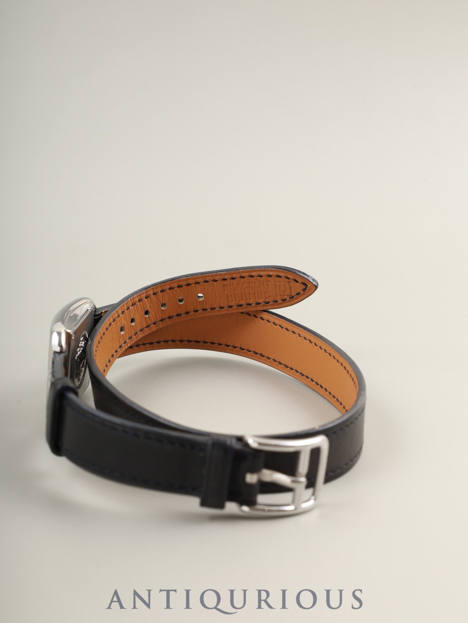 エルメス ケープコッド CC1.210 クォーツ Cal.976.001 SS 純正革ベルト(□D刻印:2000年)純正尾錠(SS)グレーアラビア文字盤 箱 保証書 オーバーホール済み