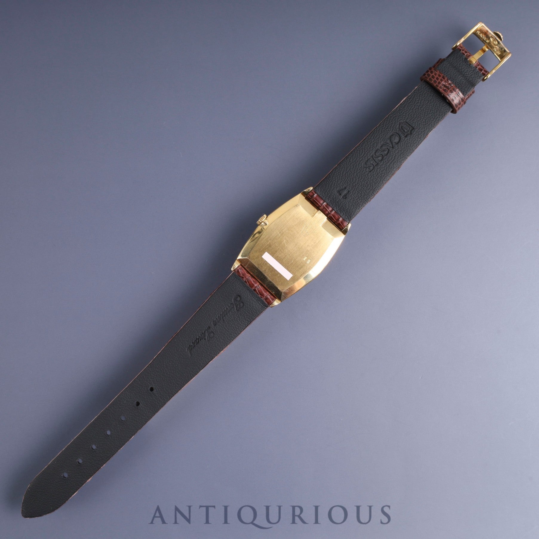 Rolex Cellini 4136 Manual winding Cal.1601 750 Leather Genuine buckle (GP) Silver dial No. 43 (1975) Overhauled