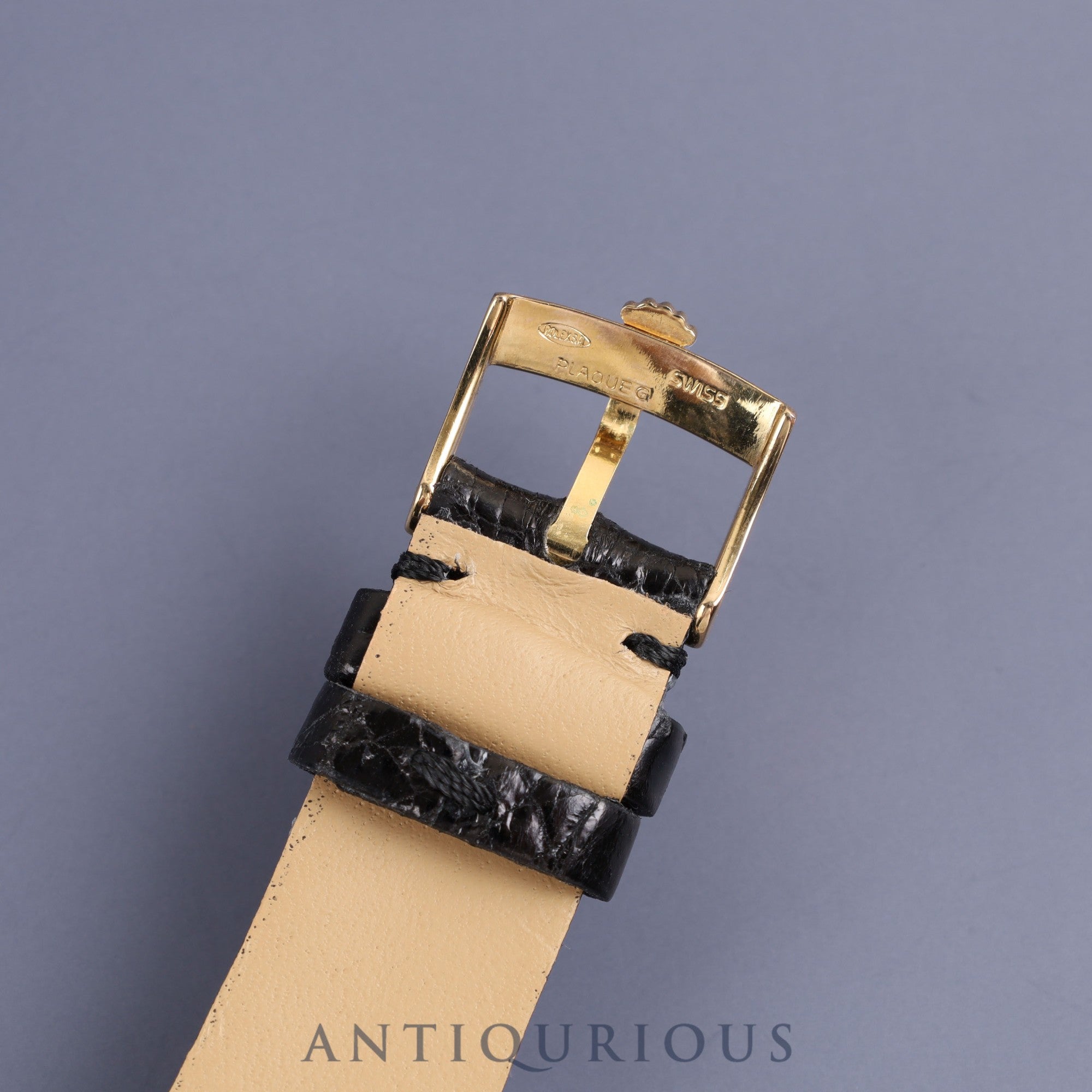 Rolex Cellini 4122 Manual winding Cal.1601 YG Leather Genuine buckle (GP) Gold dial No. 4 Overhauled