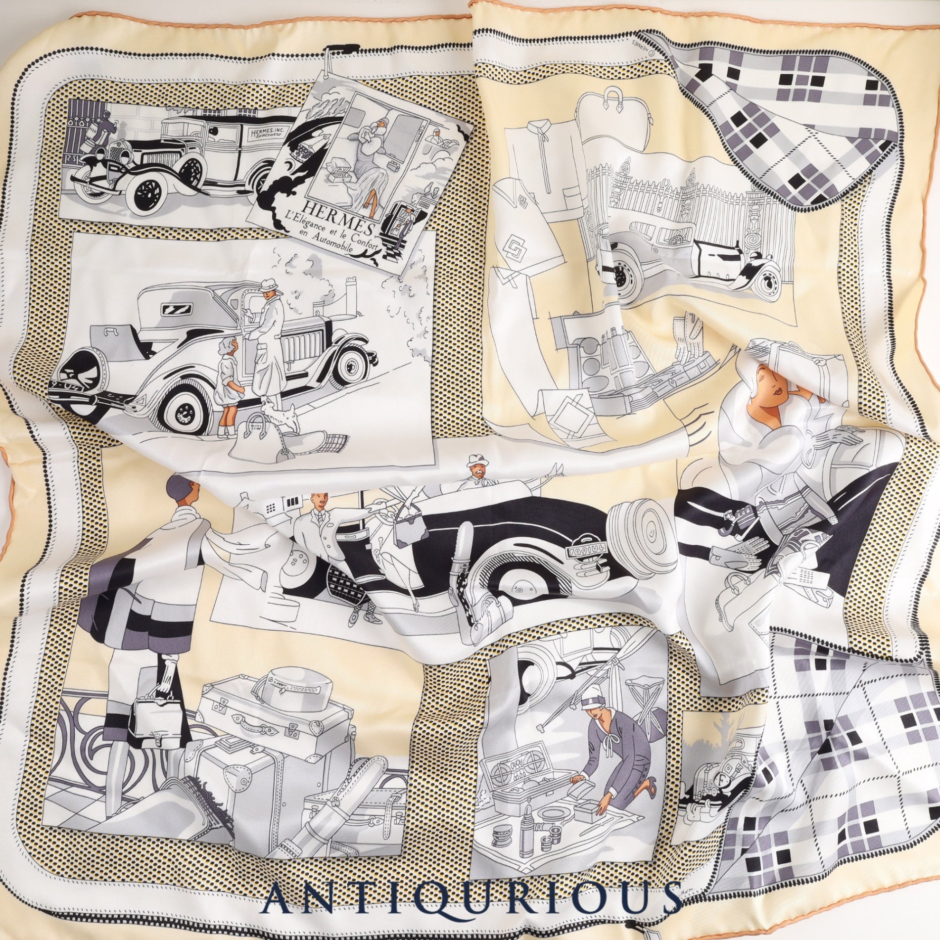 Hermes Scarf Carre 70 Car Comfort SILK 100%