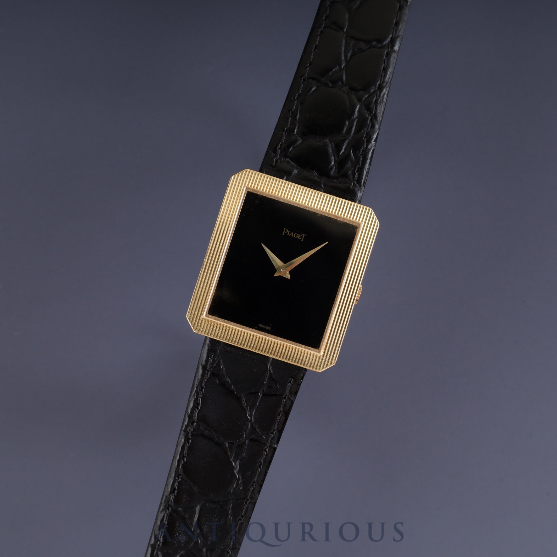 ピアジェ プロトコール 9154 手巻き Cal.9P2 750 革 純正尾錠(750) ブラック文字盤 オーバーホール済み