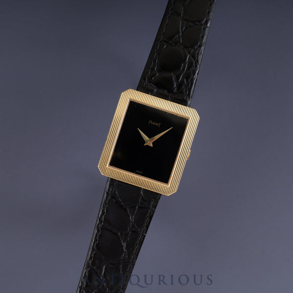 Piaget Protocol 9154 Manual winding Cal.9P2 750 Leather Genuine buckle (750) Black dial Overhauled