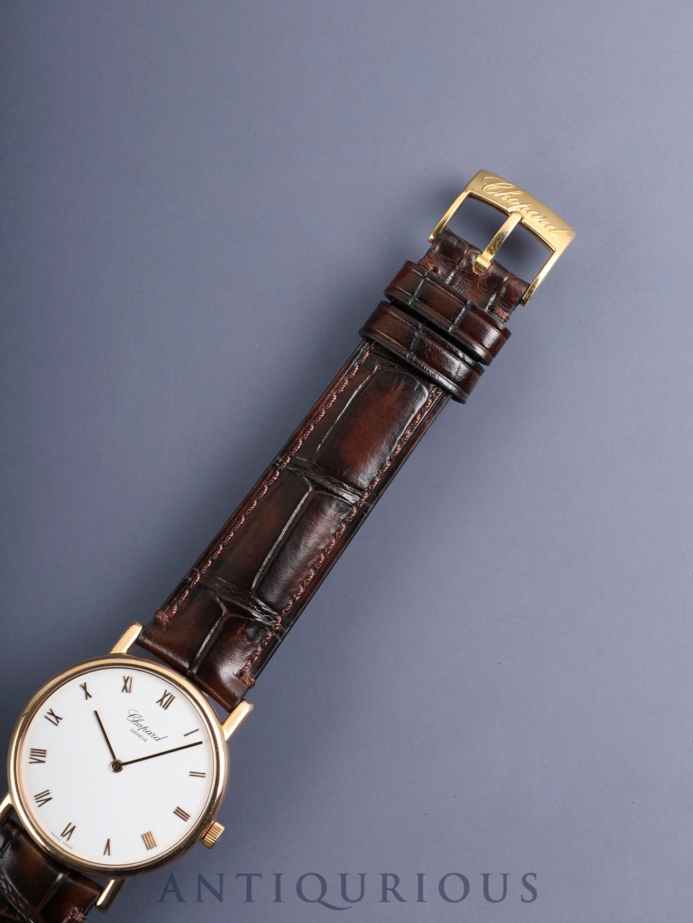 Chopard Classic 163154-5001 Manual Winding Cal.7001 (ETA) 750PG Leather Original Pin Buckle (GP) White Roman Dial Certificate (undated) Overhauled