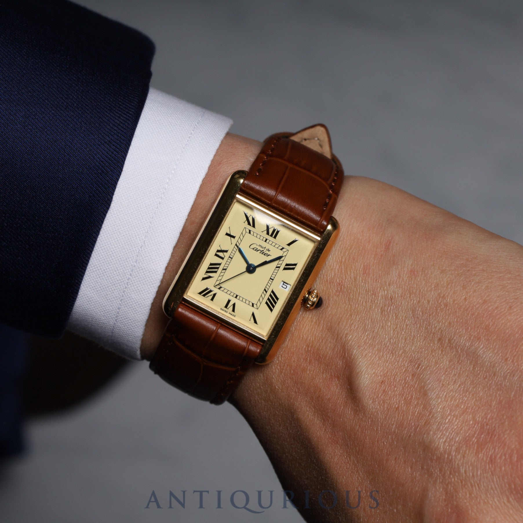 カルティエ マストタンク GM(XL) デイト QZ コンプリートサービス(フルメンテナンス)済み