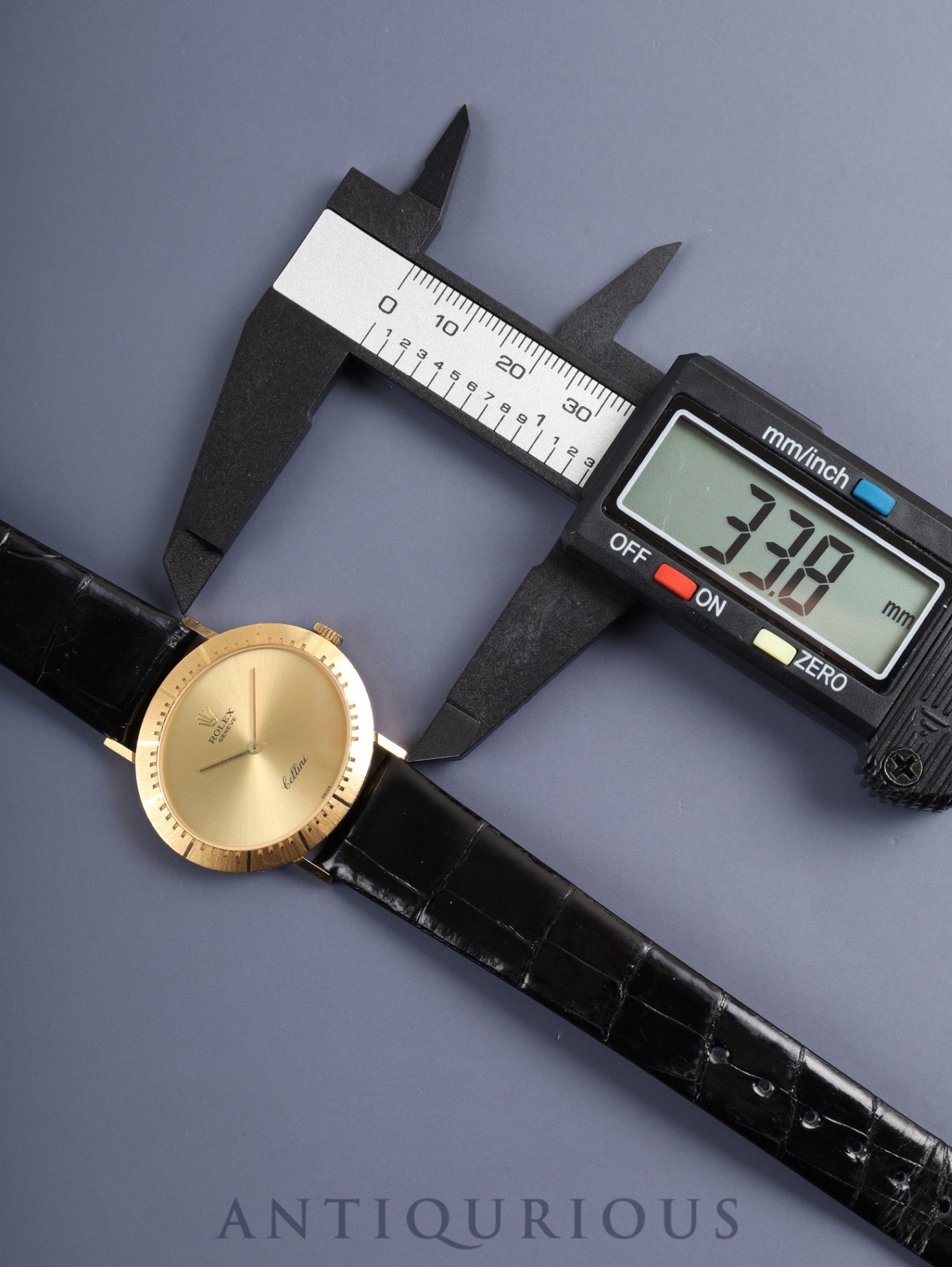 ロレックス チェリーニ 4083 手巻き Cal.1602 750YG 革 純正ピンバックル(GP)シャンパン文字盤 W番台(1994年~1995年)オーバーホール済み