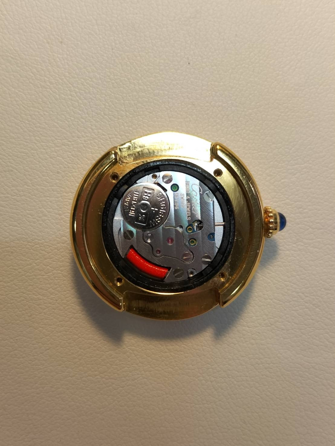 カルティエ マストトリニティ W1010744 / 2735 クォーツ Cal.- SV925 革 純正Dバックル(GP)サイドトリニティ文字盤 オーバーホール済み