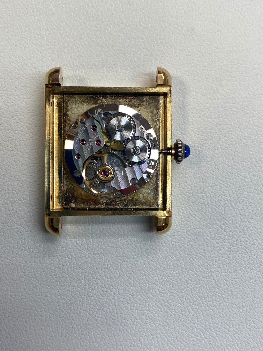 カルティエ マストタンク LM 手巻き Cal.78-1 SV925 純正革ベルト 純正尾錠(GP)ブラックローマン文字盤 箱 オーバーホール済み