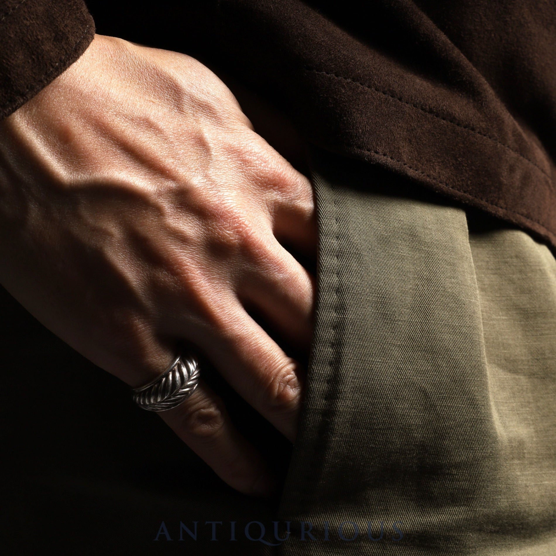 Hermes Ring Leaf Vintage SV800