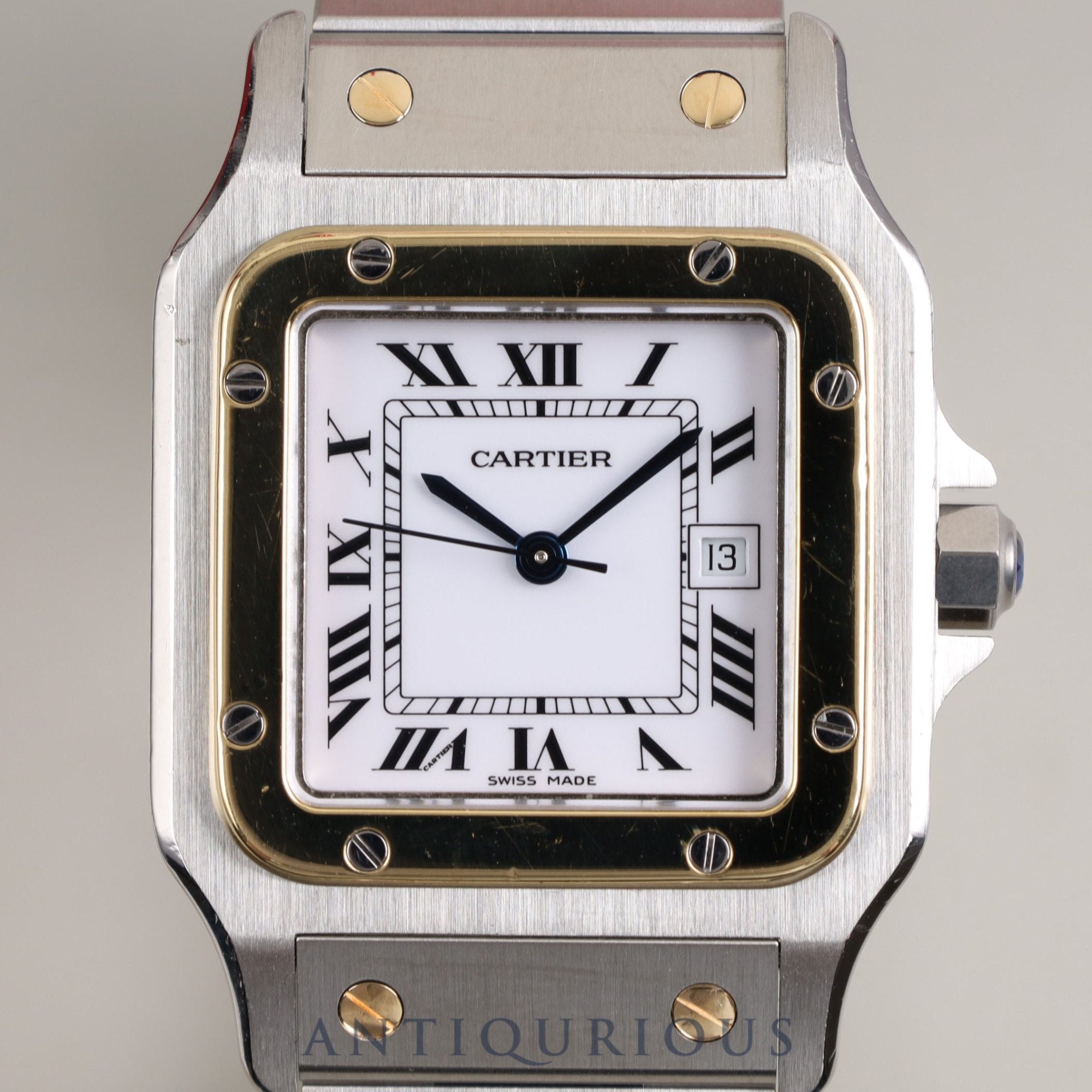 Cartier Santos Galbee LM AC 23.80 gr Automatic SS/YG SS/YG White Dial Cartier Boutique Complete Service