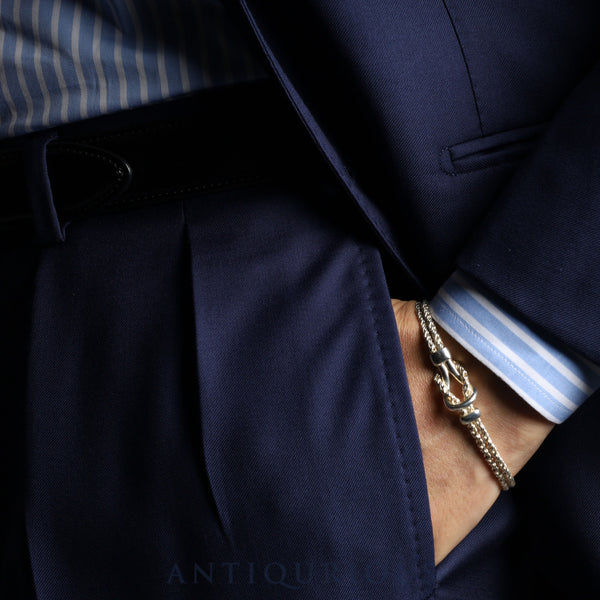 ティファニー ブレスレット センターノットダブルロープ SV925