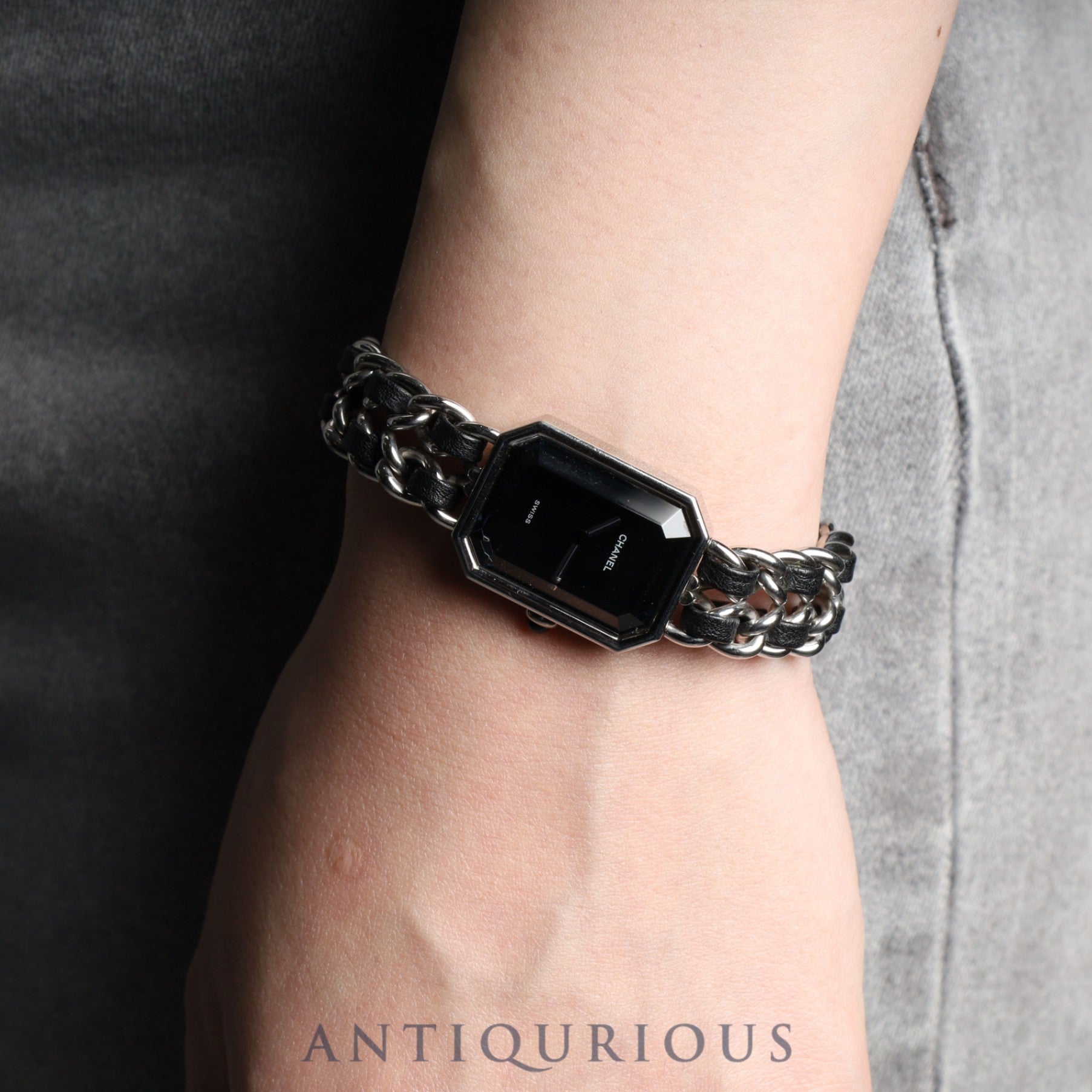 Chanel Premiere M H0001 Quartz Cal.976.001 SS SS/Leather Black Dial Box Overhauled