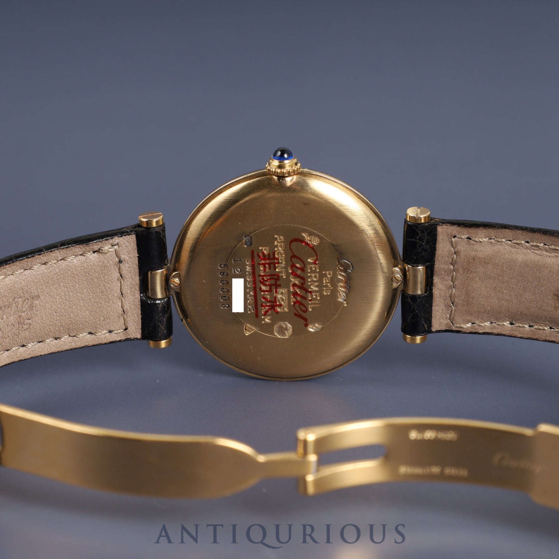 Cartier Must Vendome 590003 / W1005454 Quartz Cal.690 SV925 Genuine leather strap Genuine D buckle (GP) Opalan dial Overhauled