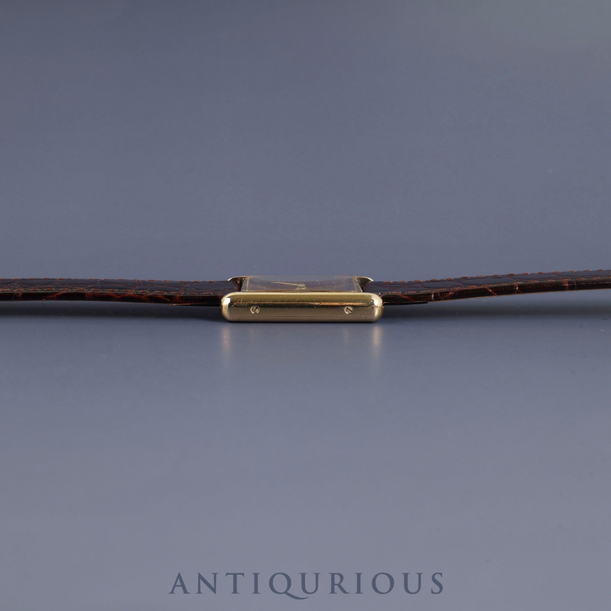 Cartier Must Tank LM Manual winding Cal.78-1 SV925 Leather Genuine buckle (GP) Mahogany dial Overhauled