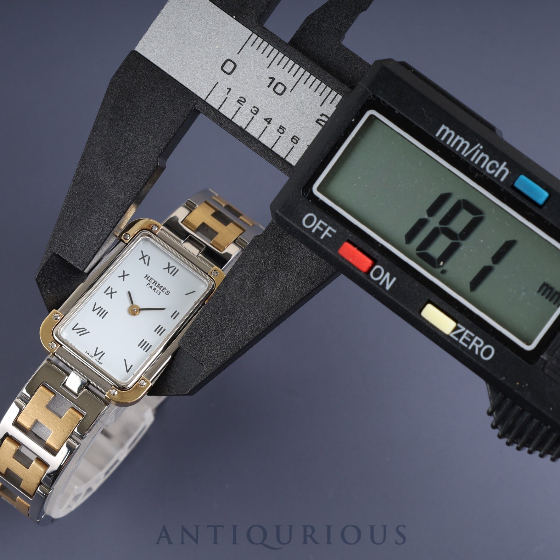 Hermes Cloajour CR1.220 Quartz Cal.976.001 SS/GP SS/GP White Dial Overhauled