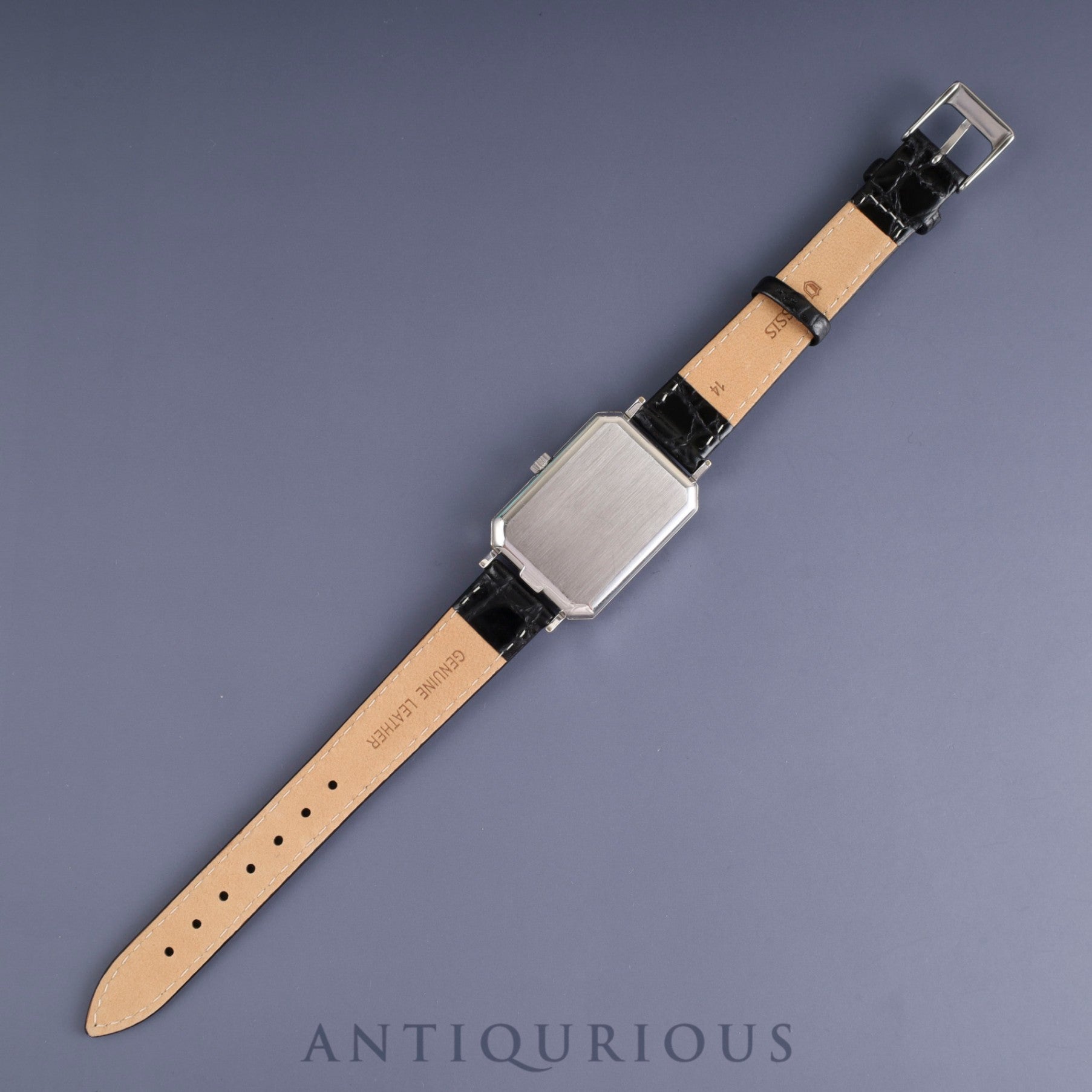 オメガ デ・ヴィル グリマデザイン 5110378 手巻き SS 革 社外尾錠(SS) ブルー文字盤 オーバーホール済み