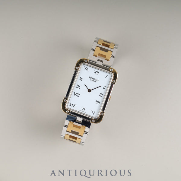 Hermes Cloajour CR1.740 Quartz Cal.032 SS/GP SS/GP White Roman Dial Overhauled