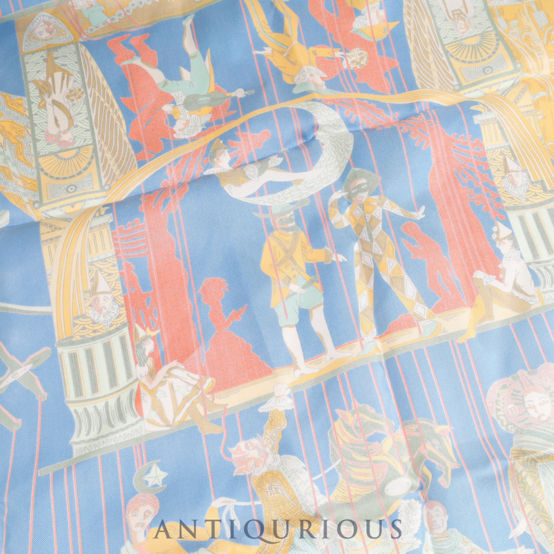 Hermes scarf Carré 90 LE TEMPS des MARIONNETTES Marionette Time SILK 100% Box