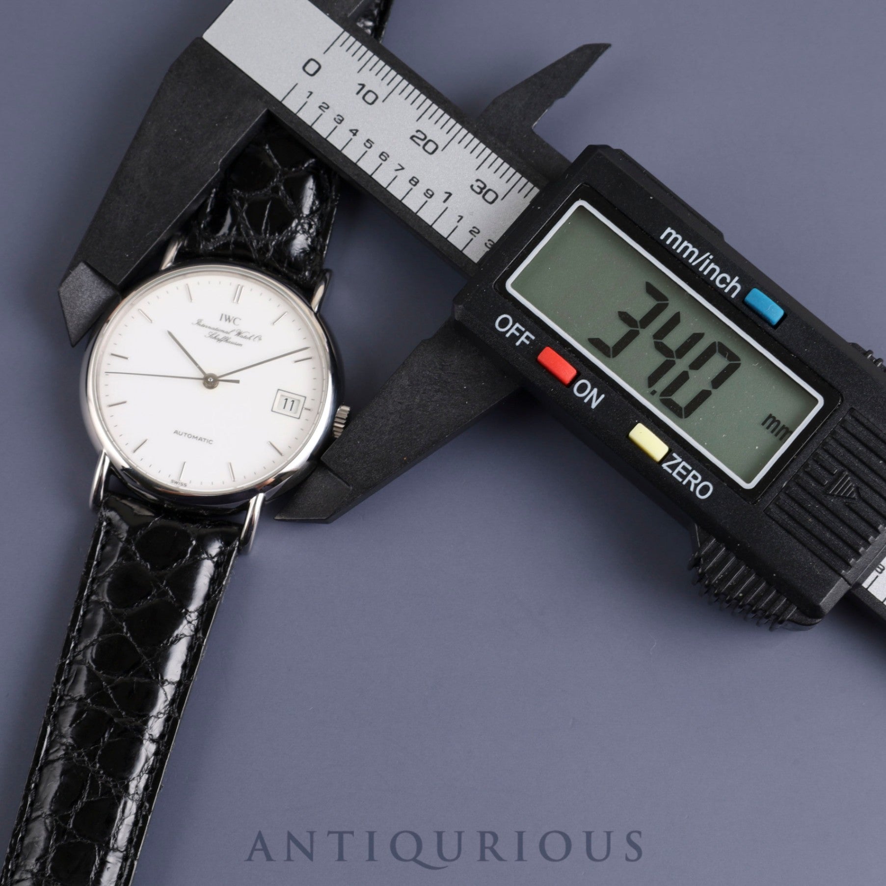 IWC Portofino 3513 1 Automatic Cal.37621 SS Leather Genuine Buckle (SS) White Dial Overhauled Portofino IWC