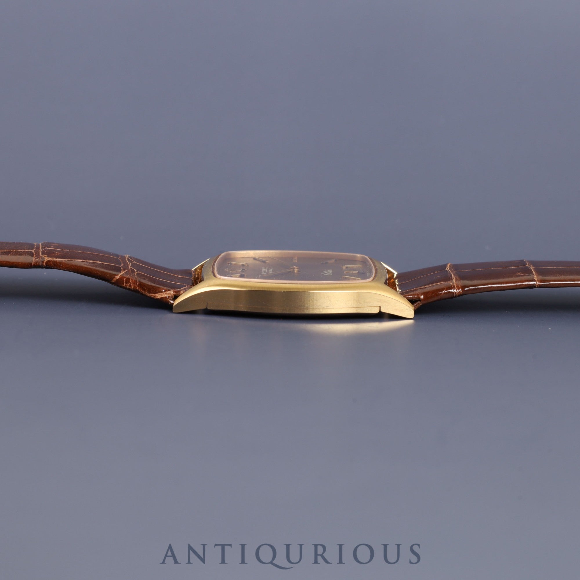 ロレックス チェリーニ 3805 手巻き Cal.1600 750 純正革ベルト 純正尾錠(GP)シャンパン文字盤 38番 1973年 オーバーホール済み