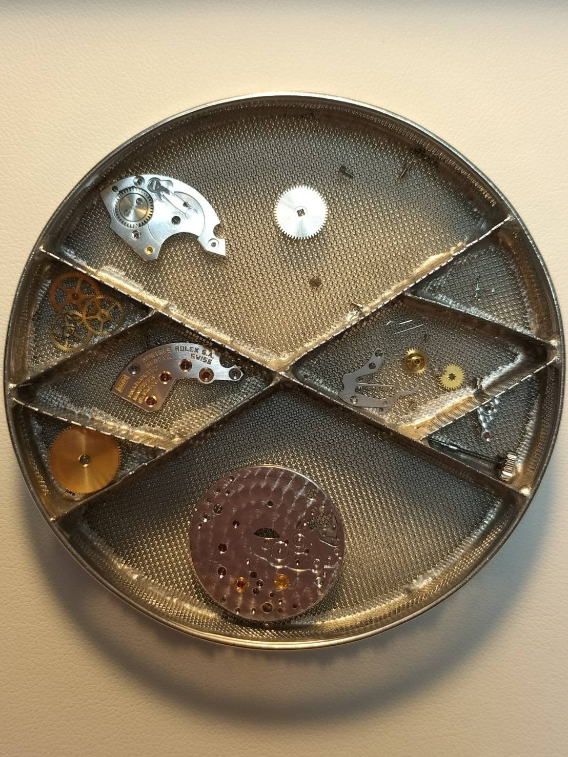 Rolex Cellini 4083 Manual winding Cal.1601 750 Leather Genuine buckle (SS) Blue gradient dial No. 43 (1975) Overhauled