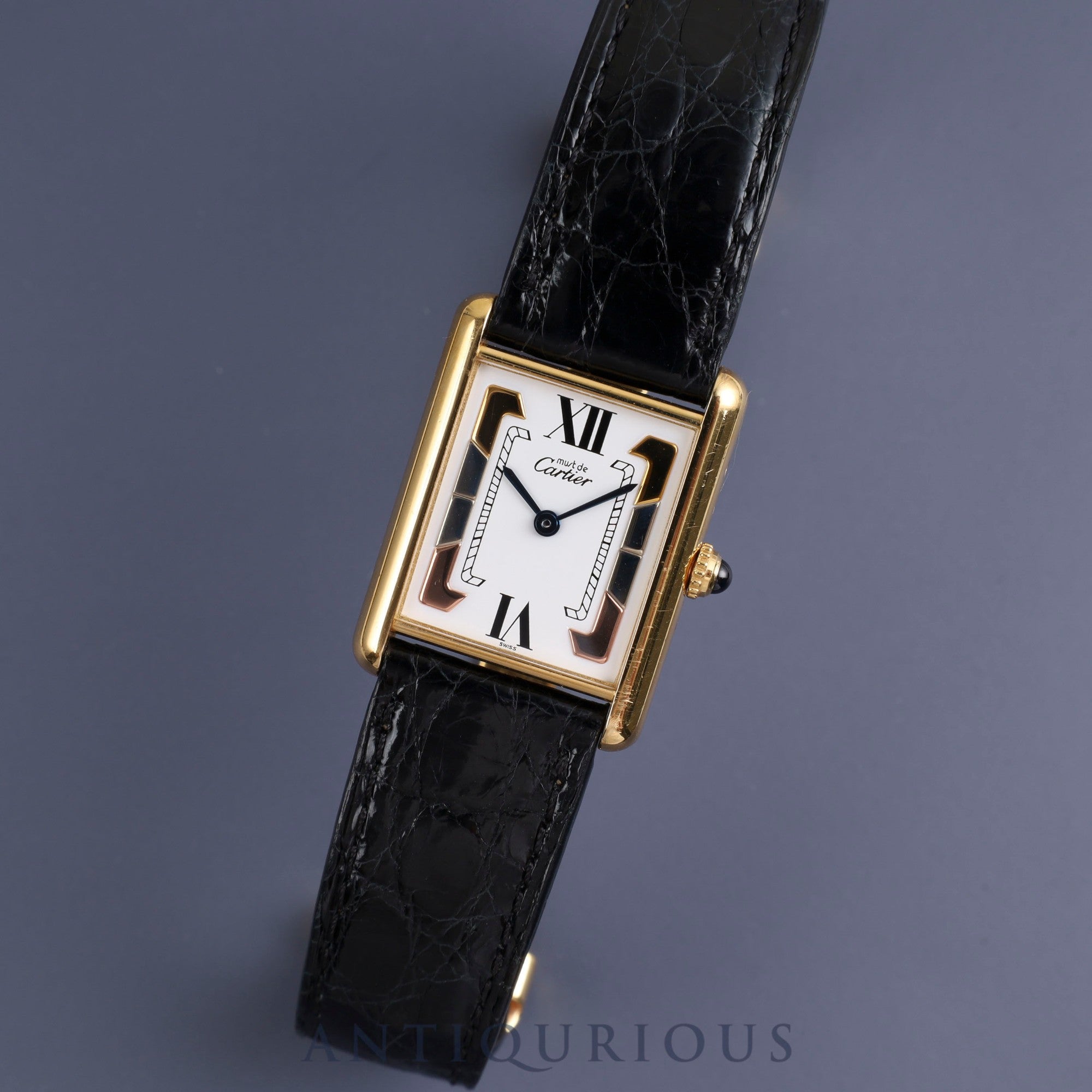 Cartier Must Tank LM QZ W1006254 / 590005 SV925 Genuine belt Genuine buckle (GP) Trinity dial Overhaul