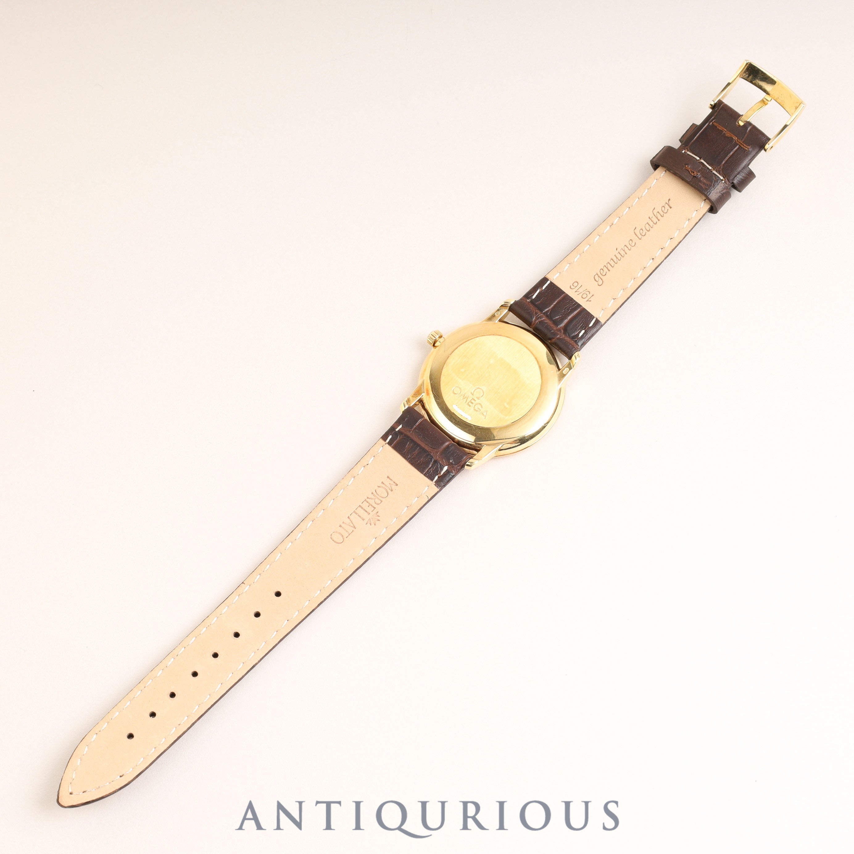 Omega De Ville Prestige 4620.31 Manual winding Cal.652 YG Leather Genuine buckle (GP) Silver dial 34mm
