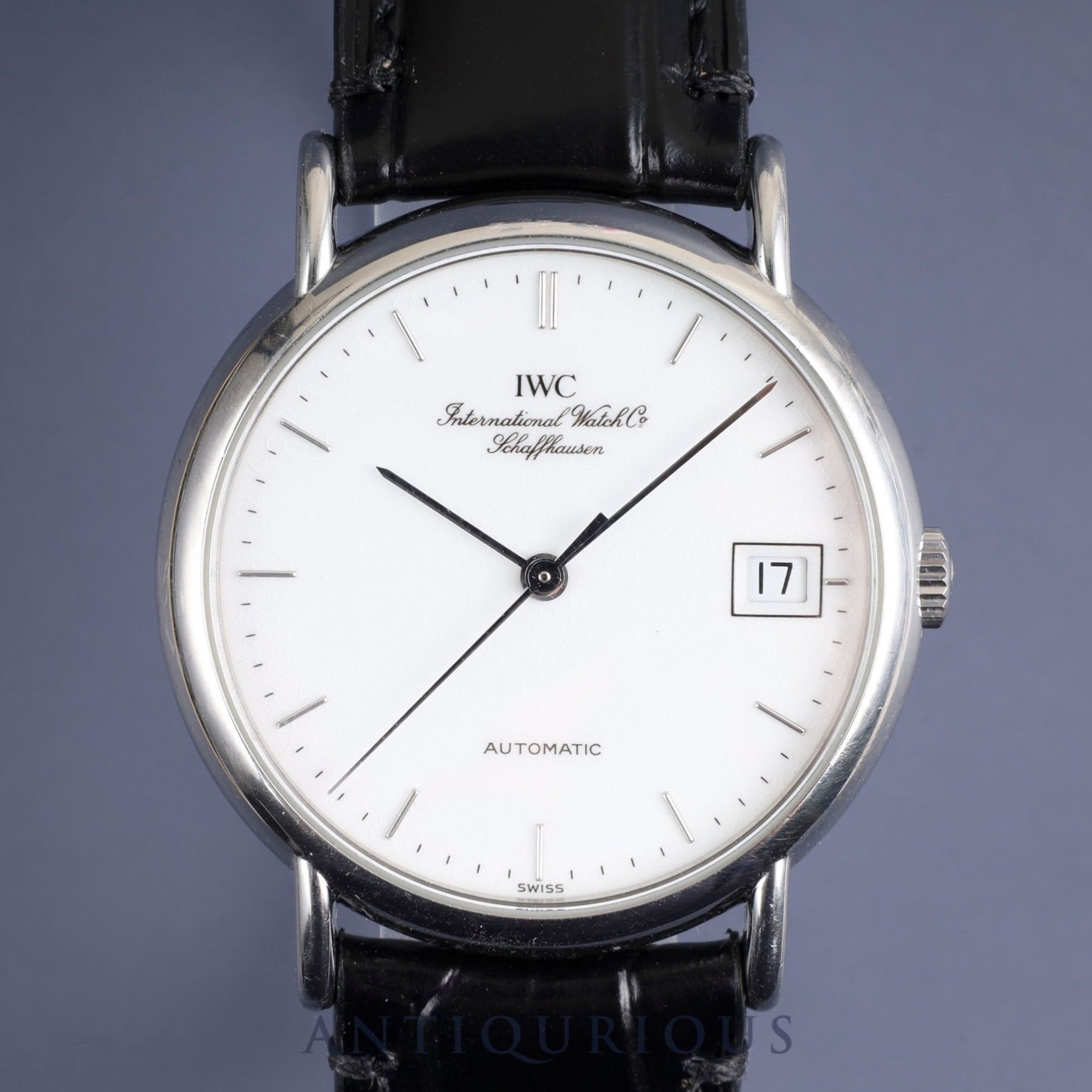 IWC Portofino IW351318 Automatic Cal.37521 SS Leather Genuine Buckle (SS) White Dial Overhauled
