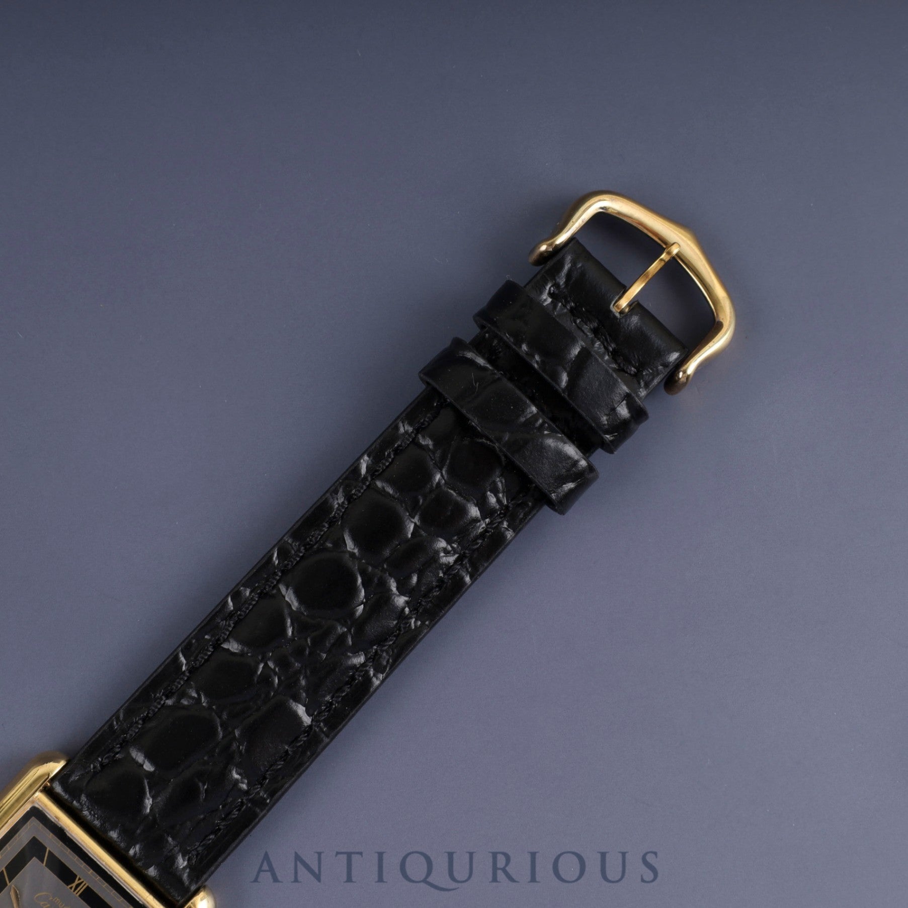 カルティエ マストタンク LM 6 81006 クォーツ Cal.81 SV925 革 純正尾錠(GP) グレーローマン文字盤 箱 冊子 保証書(1985年)オーバーホール済み 新品仕上げ済み