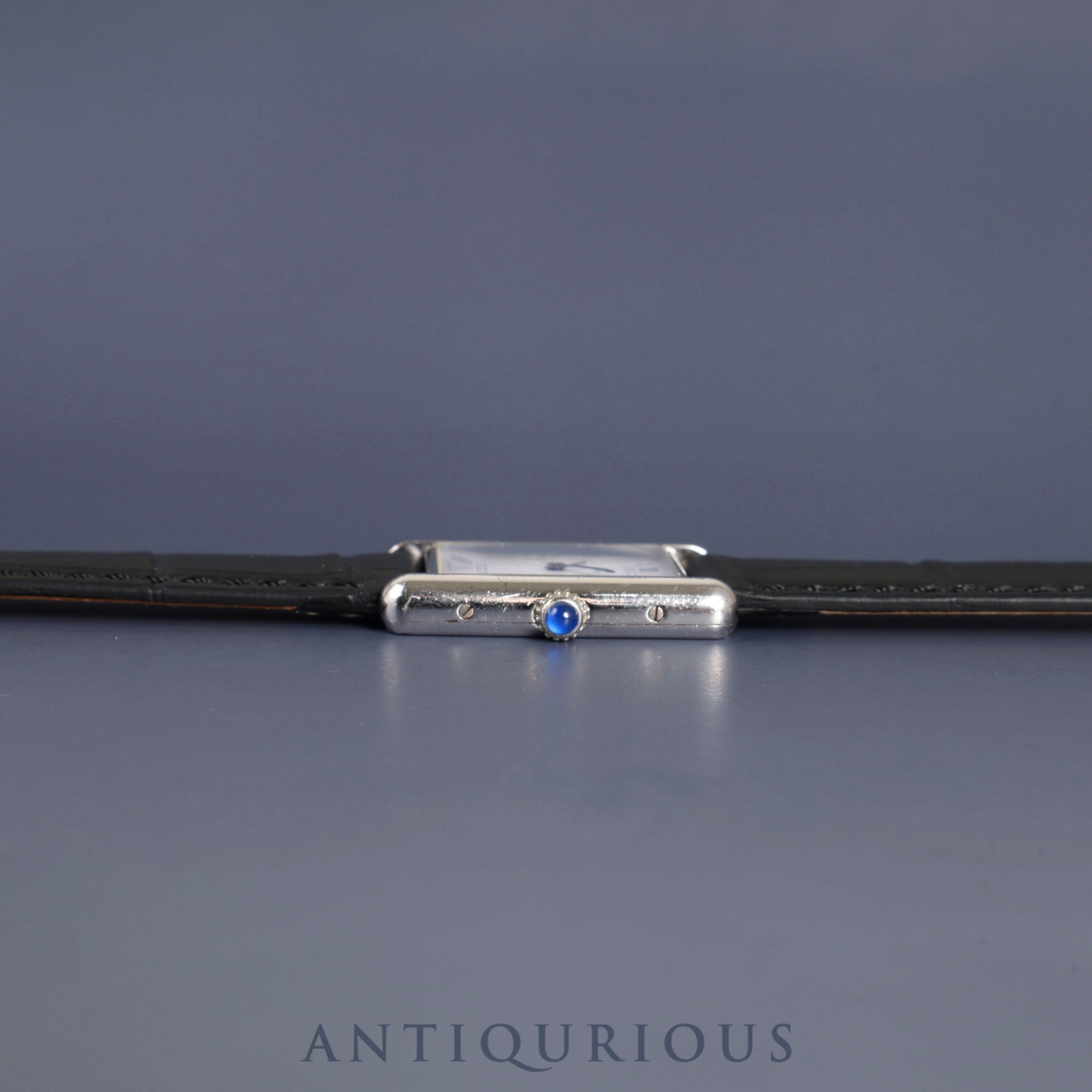 カルティエ マストタンク LM 690006 クォーツ Cal.690 SV925 革 純正尾錠(SS) ホワイトローマン文字盤 オーバーホール済み