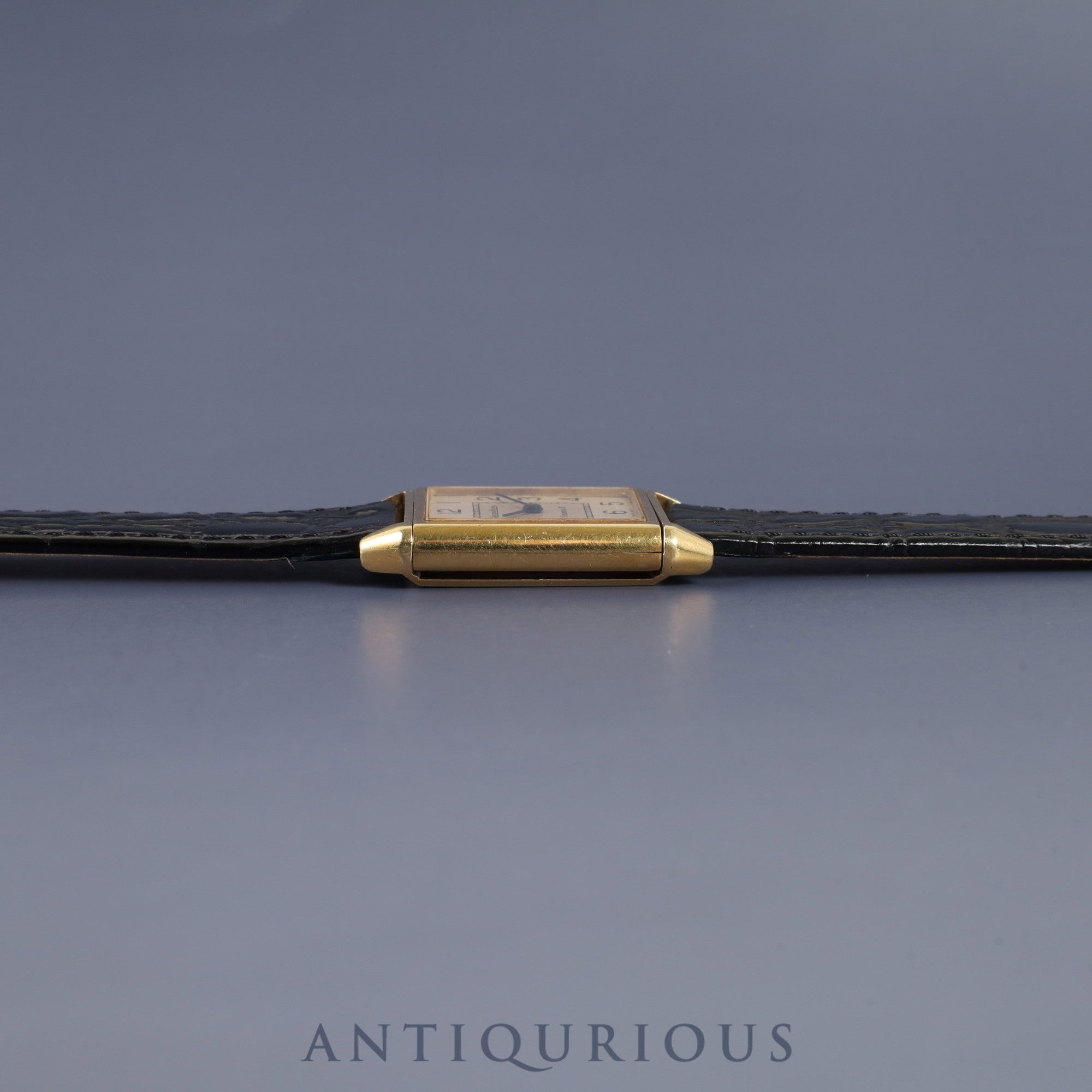 ジャガー・ルクルト レベルソⅡ 1410031 手巻き Cal.- 750 革 純正尾錠(GP) シルバーアラビア文字盤 1980年代製 オーバーホール済み