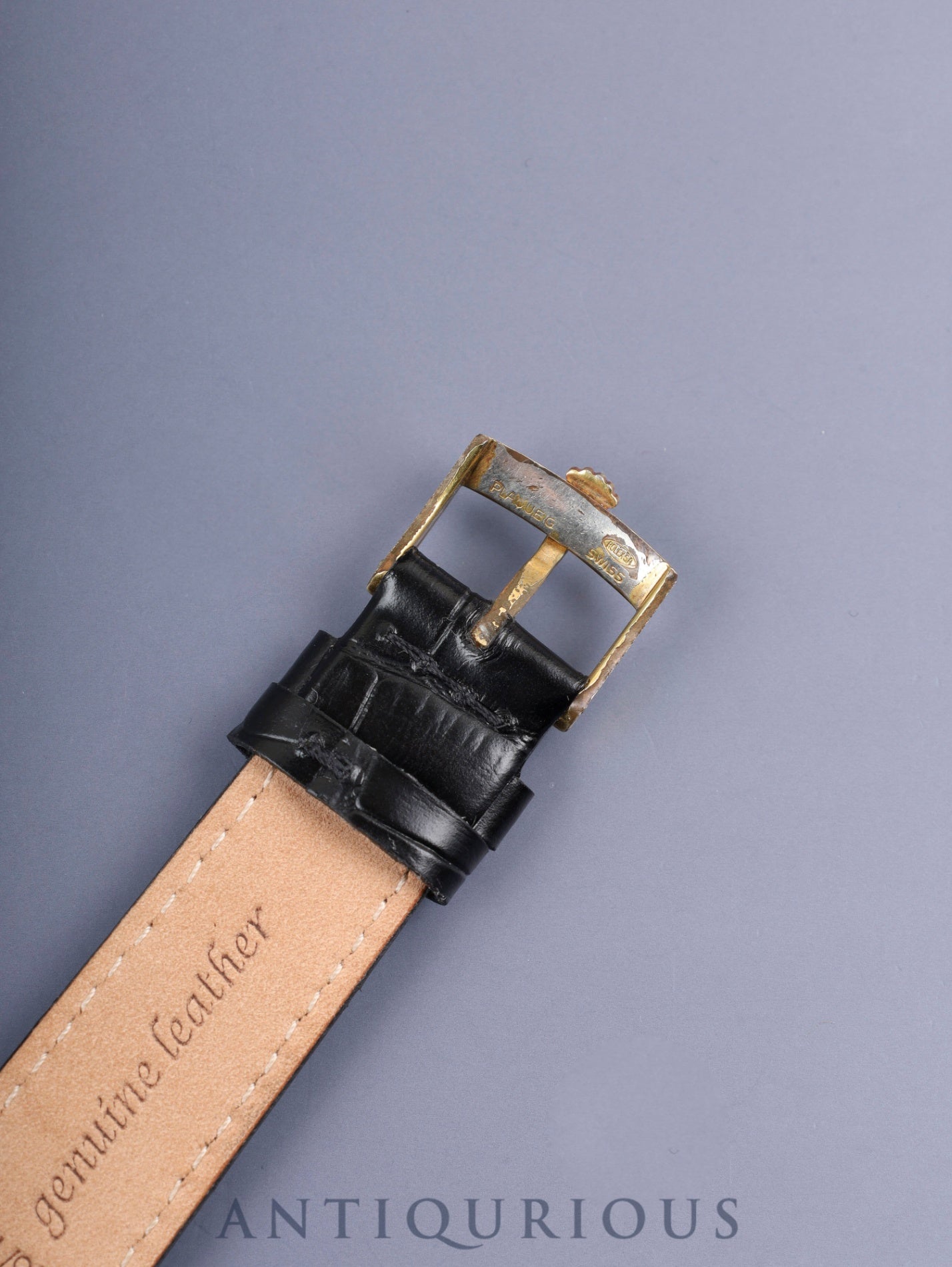 ロレックス チェリーニ 4114 手巻き Cal.1601 750YG 革 純正尾錠(GP)シャンパン文字盤 42番台(1975年)オーバーホール済み