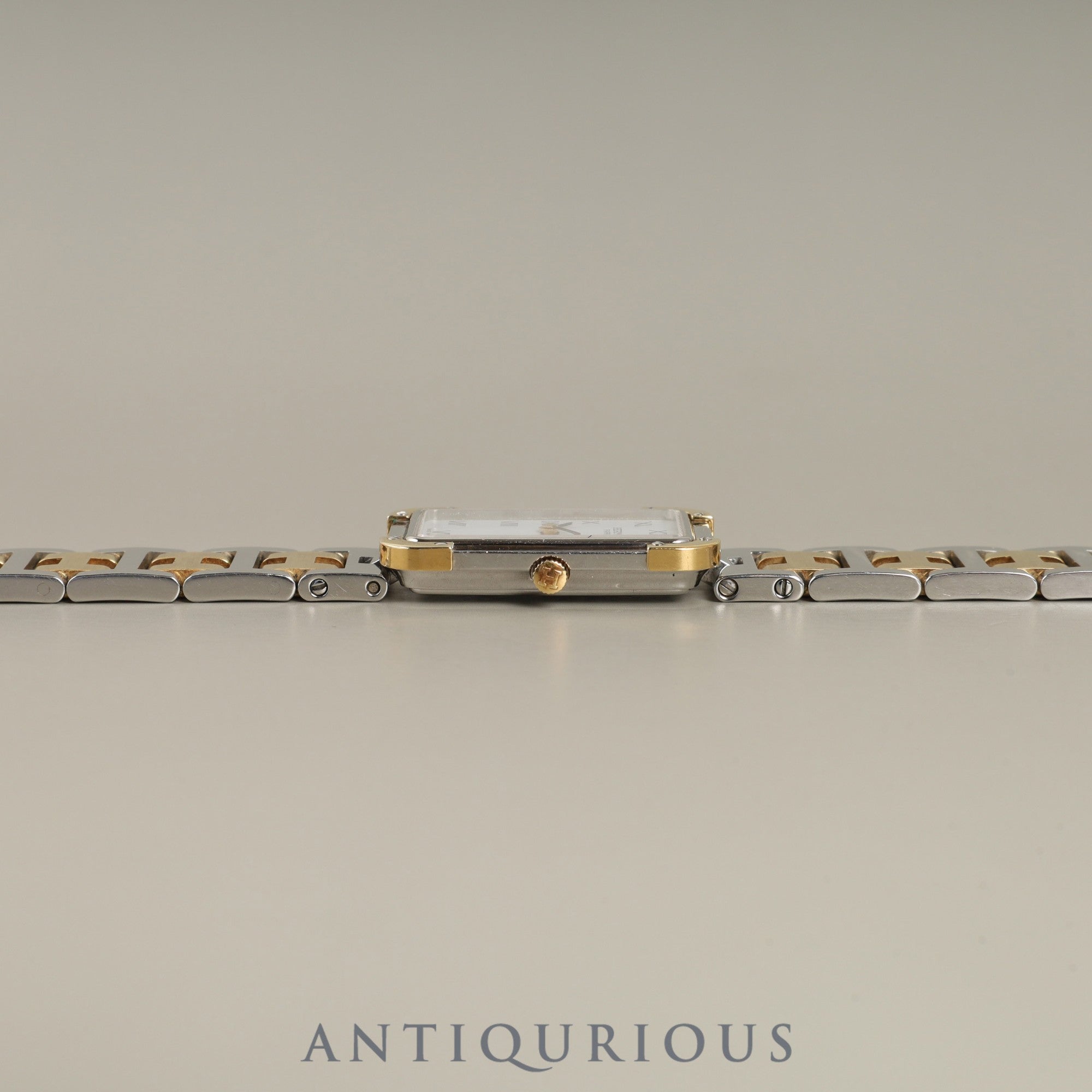 Hermès Cloajour CR1.240 Quartz Cal.976.001 SS/GP SS/GP White Dial Box Case Warranty (2008) Overhauled