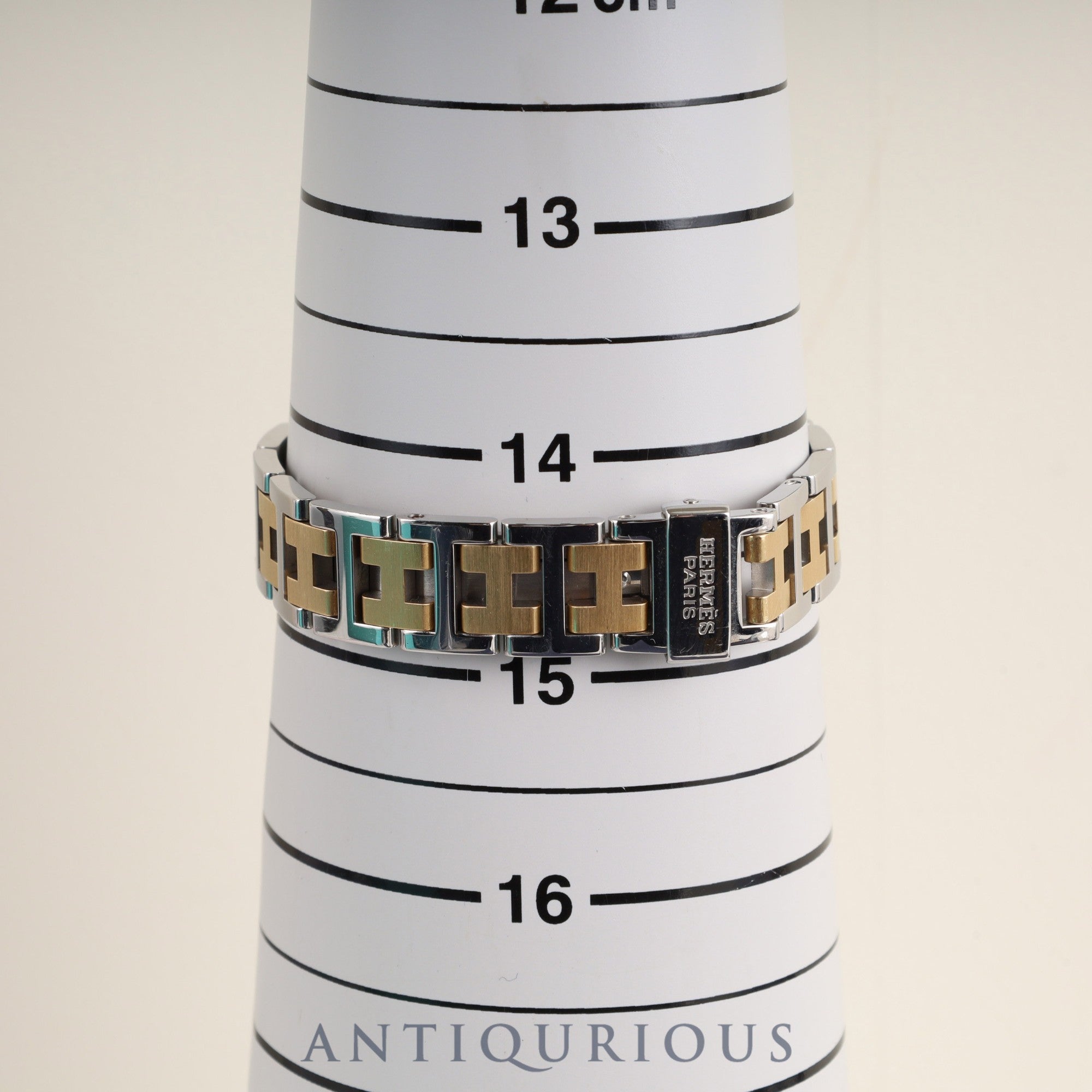 Hermes Cloajour CR1.220 Quartz Cal.976.001 SS/GP SS/GP White Dial Overhauled