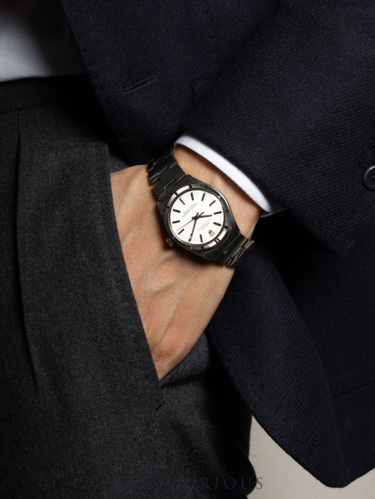 ロレックス オイスターパーペチュアル 1007 自動巻き Cal.1570 SS SS シルバー文字盤 29番台(1970年) オーバーホール済み