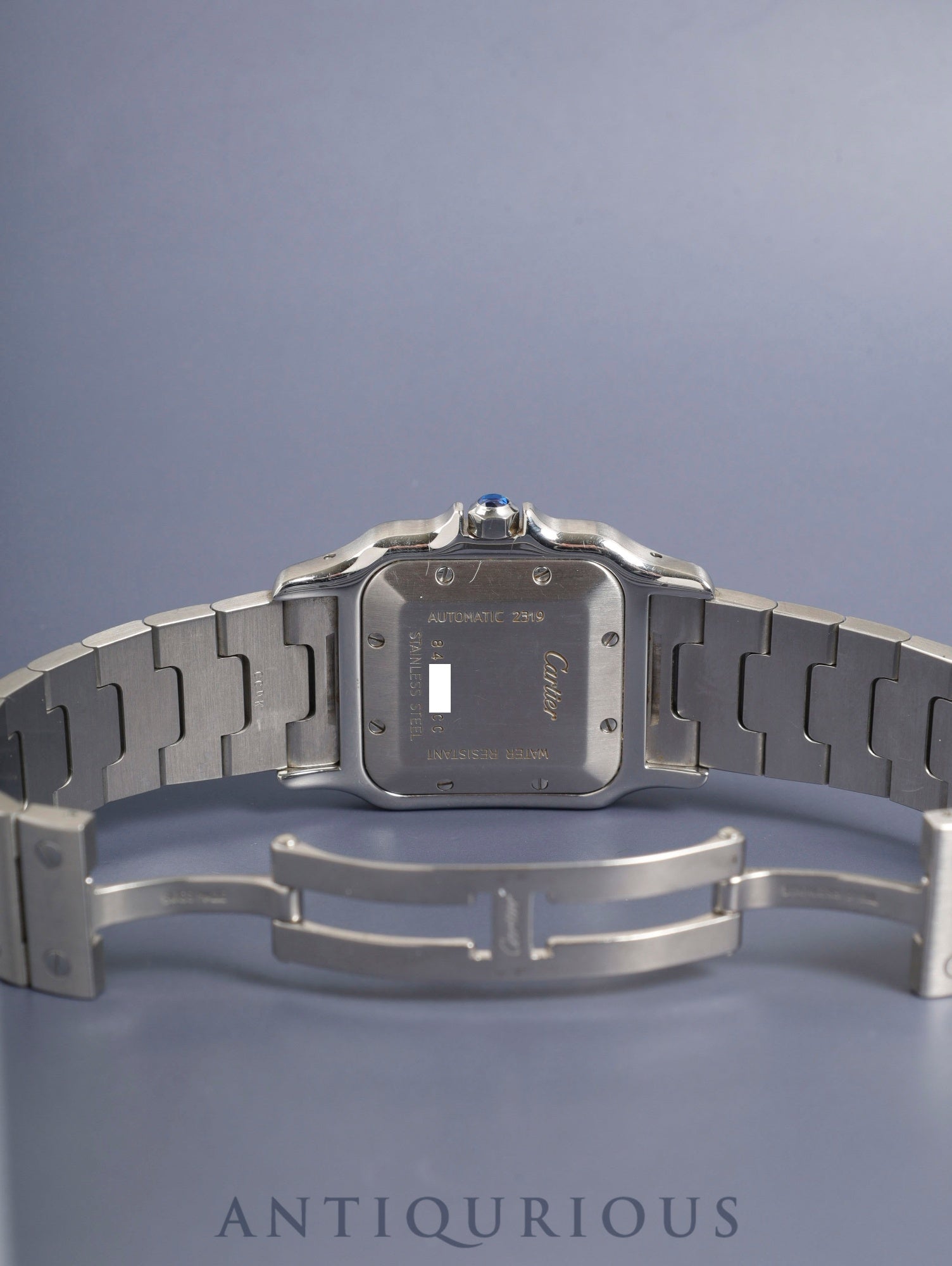 カルティエ サントス ガルベ LM W20040D6 / 2319 自動巻き Cal.ETA2000-1 SS SS シルバーギョーシェ文字盤 箱 オーバーホール済み