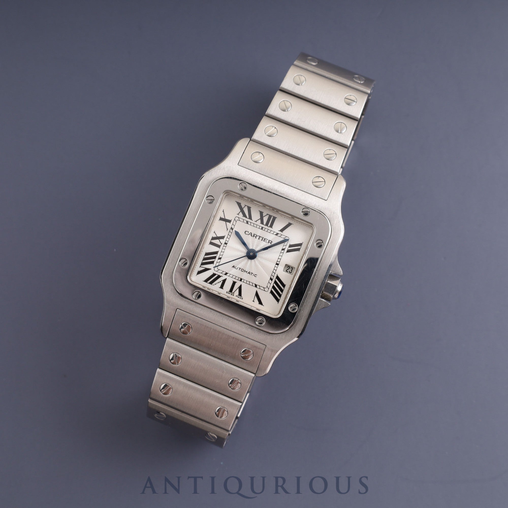 Cartier Santos Galbee LM W20055D6 2319 Automatic, Guilloche dial, box, instructions