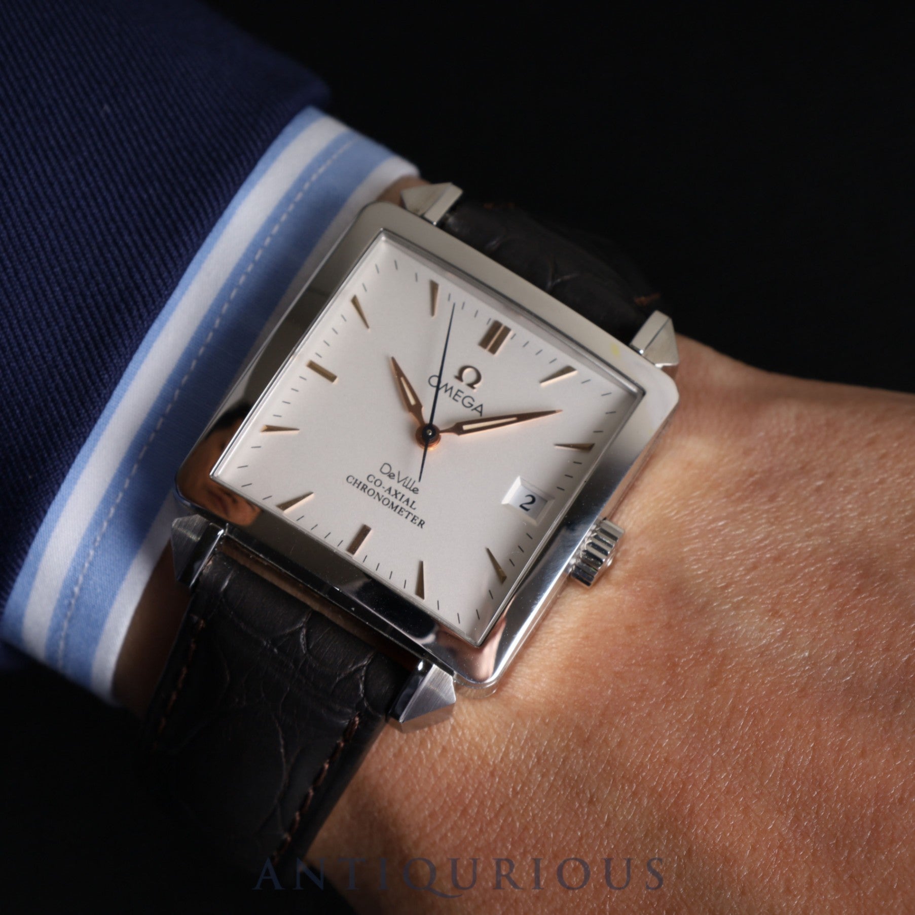 Omega De Ville De Ville Byzantium 7806.30.32 / 168.1305 Automatic Cal.2500C SS Genuine leather strap Genuine buckle (SS) Silver dial Limited to 600 pieces Box Booklet Overhauled