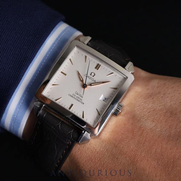 オメガ デ・ヴィル デ・ヴィル ビザンチウム 7806.30.32 / 168.1305 自動巻き Cal.2500C SS 純正革ベルト 純正バックル(SS) シルバー文字盤 限定600本 箱 冊子 オーバーホール済み