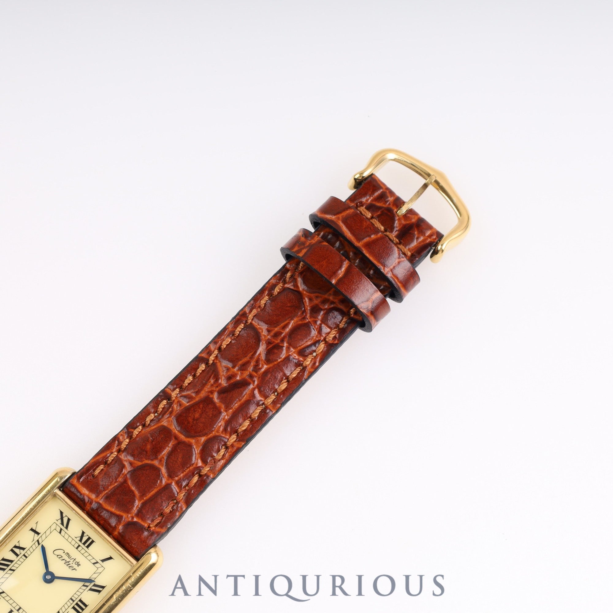 Cartier Must Tank LM QZ 6 81006 Ivory dial Box Warranty (1985) Cartier Boutique Complete Service