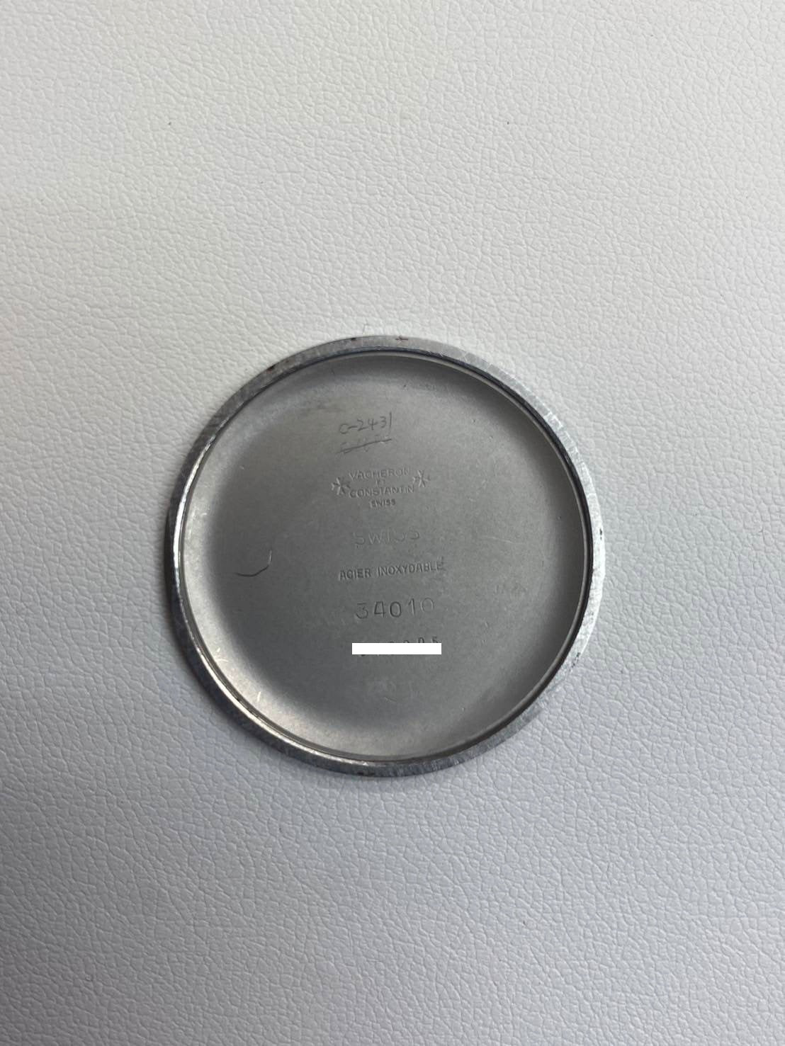 Vacheron Constantin Round 34010 Manual winding Cal.K1014 SS Genuine leather strap Genuine buckle (SS) Silver dial 35.0mm 1970s Overhauled