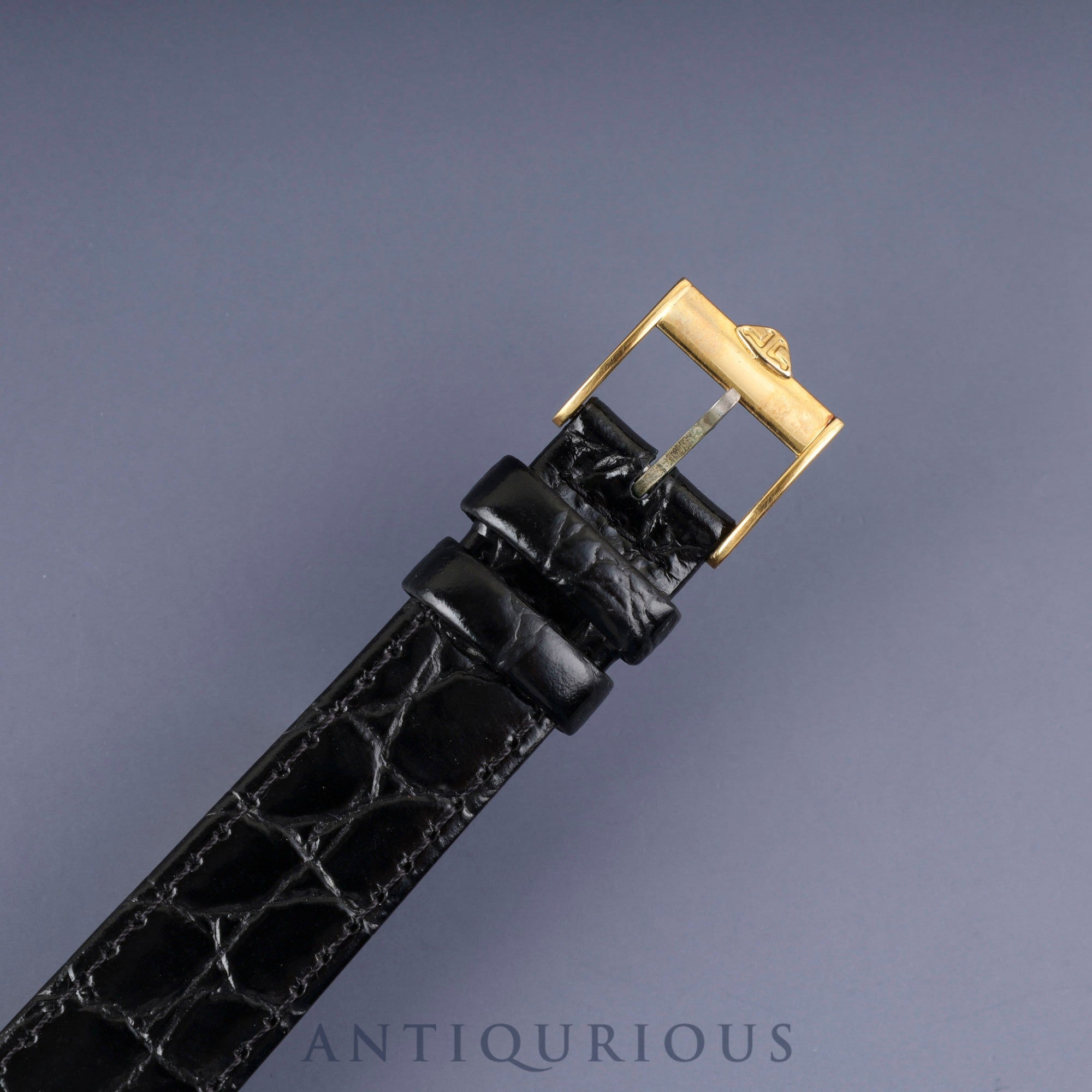 Jaeger-LeCoultre Vintage Tonneau 140.067.1 Quartz Cal.-750 Leather Strap with Genuine GP Buckle Gold Dial Warranty Booklet Overhauled