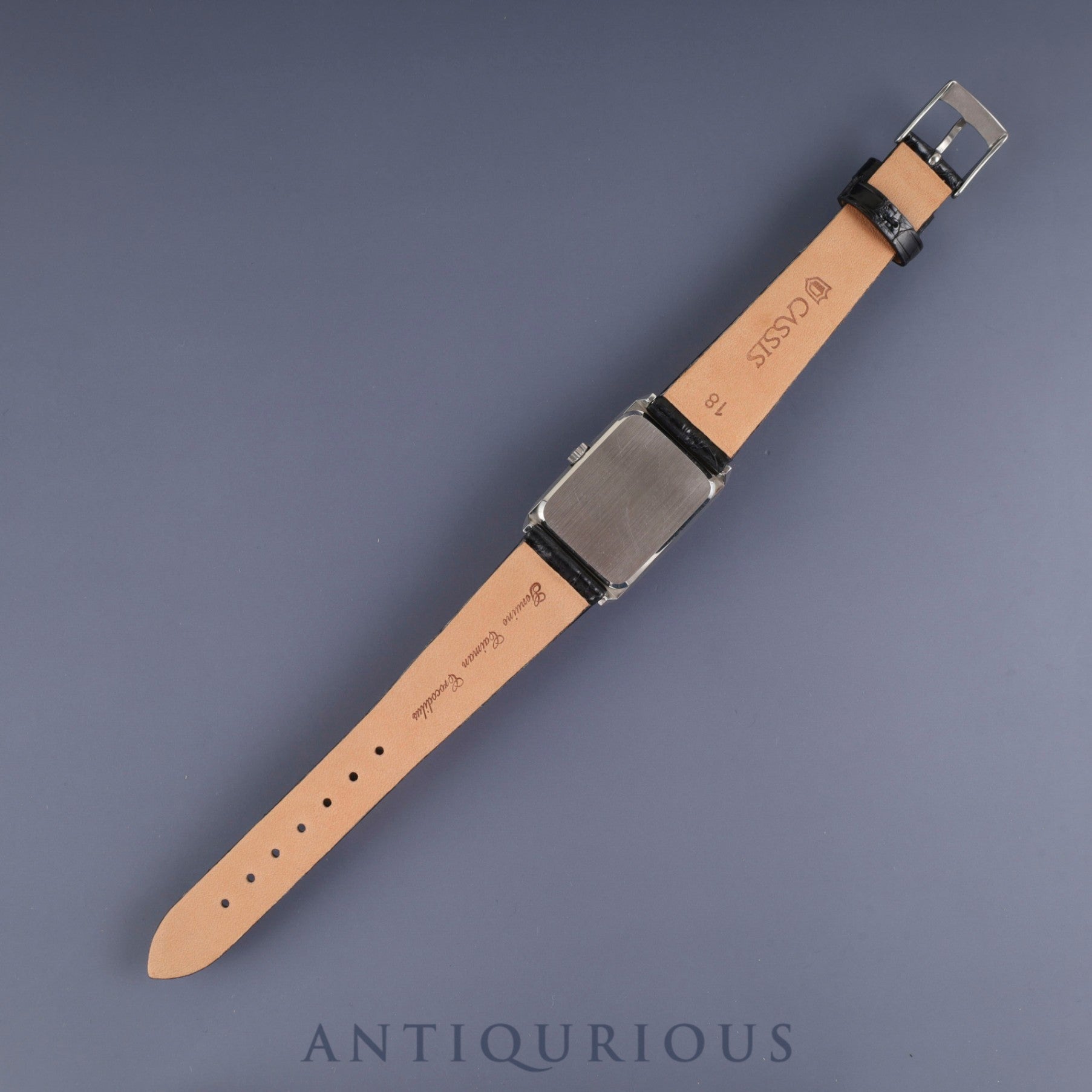 Omega Geneve 511.0469 Manual Winding Stainless Steel Leather Strap with Aftermarket Buckle (SS) Black Dial Overhauled